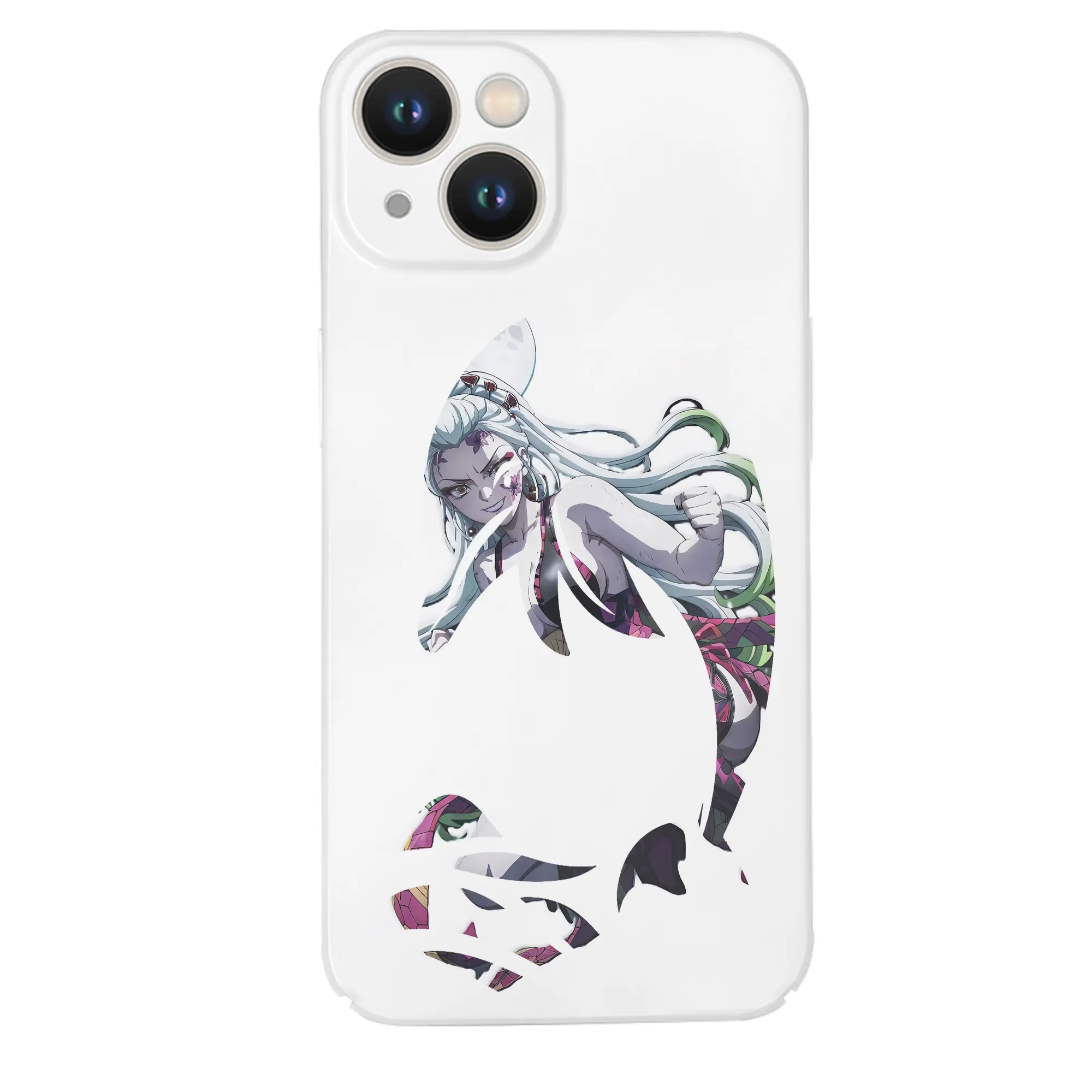 鬼滅の刃 グッズ,堕姫 - IPhone 14シリーズ対応 ・ ハードケース ・ 衝撃吸収 ・ 360度密着 ・ カメラ保護 ・ 高品質プラスチック ・ 快適操作