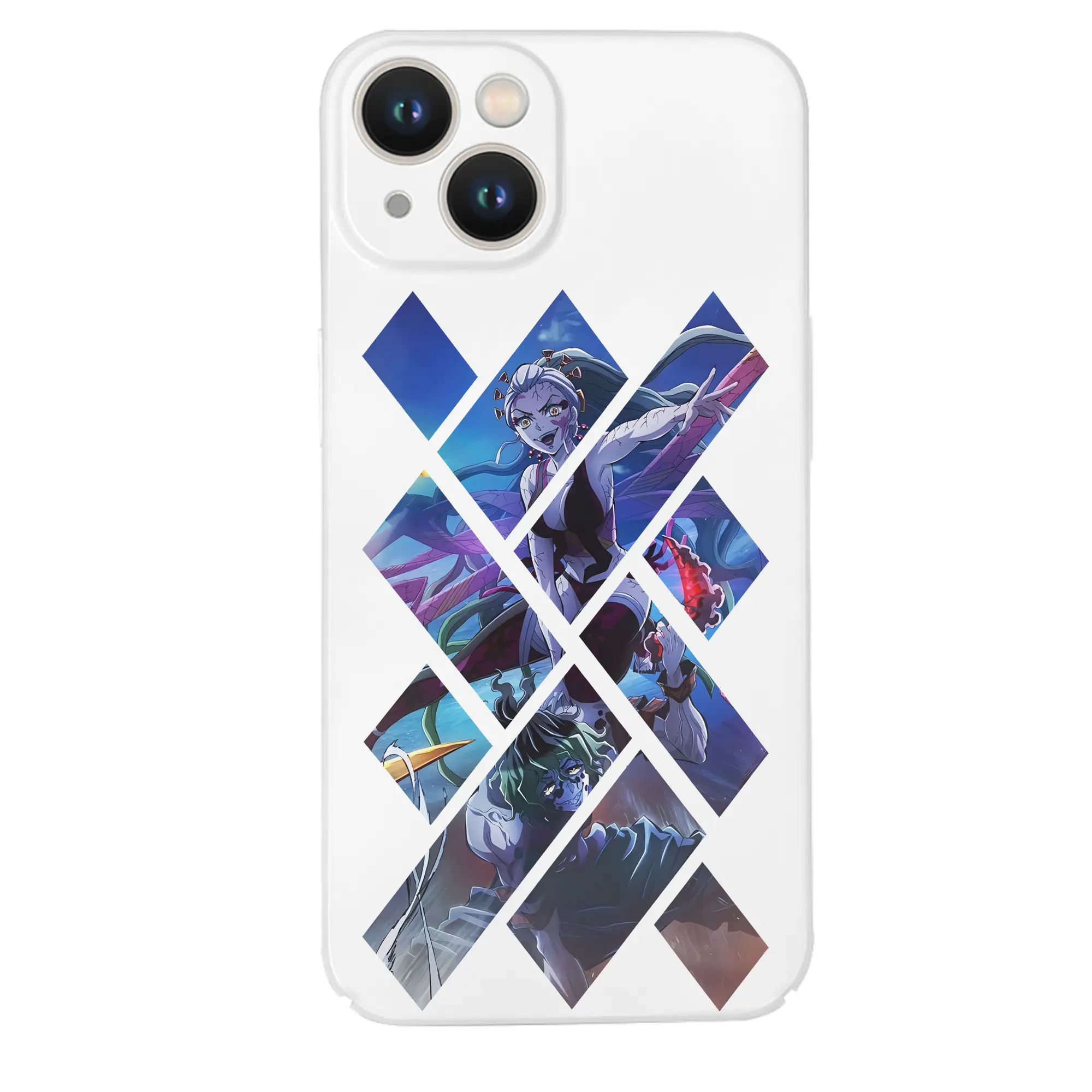 鬼滅の刃 グッズ,堕姫 - IPhone 14シリーズ対応 ・ ハードケース ・ 衝撃吸収 ・ 360度密着 ・ カメラ保護 ・ 高品質プラスチック ・ 快適操作