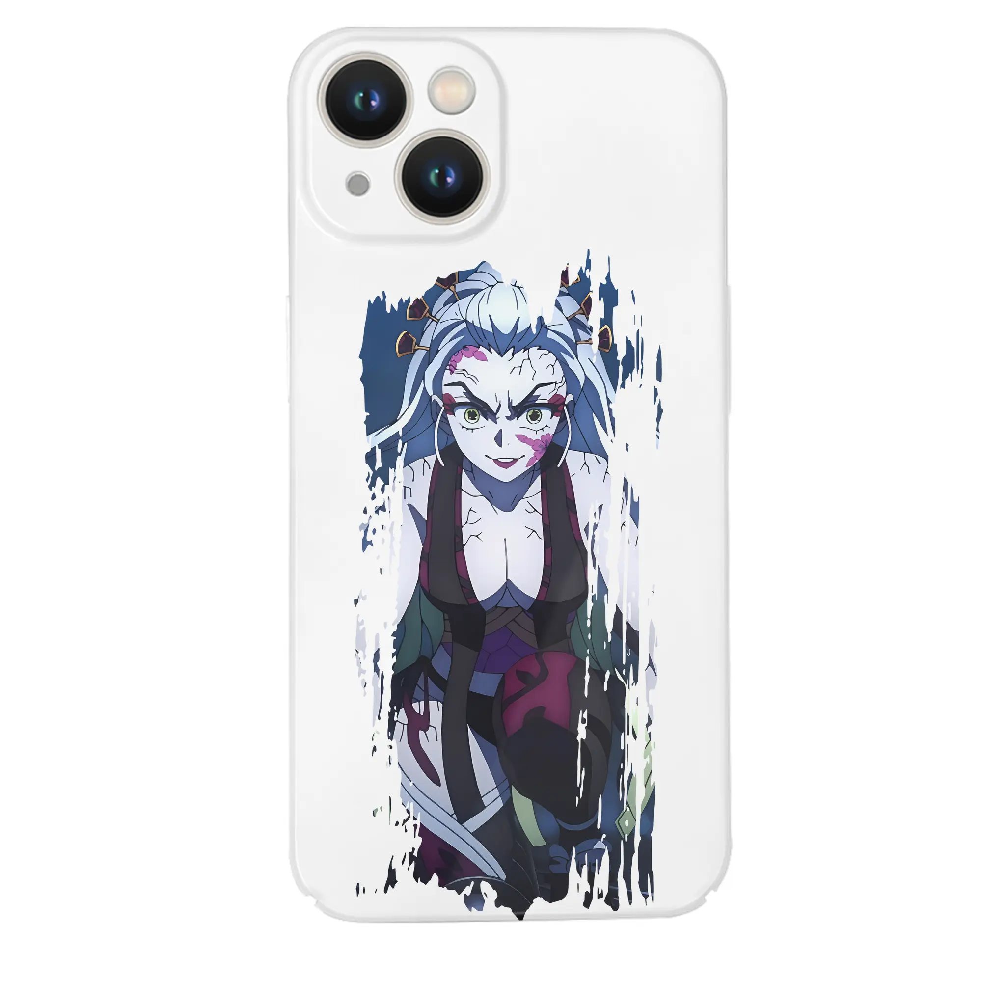 鬼滅の刃 グッズ,堕姫 - IPhone 14シリーズ対応 ・ ハードケース ・ 衝撃吸収 ・ 360度密着 ・ カメラ保護 ・ 高品質プラスチック ・ 快適操作