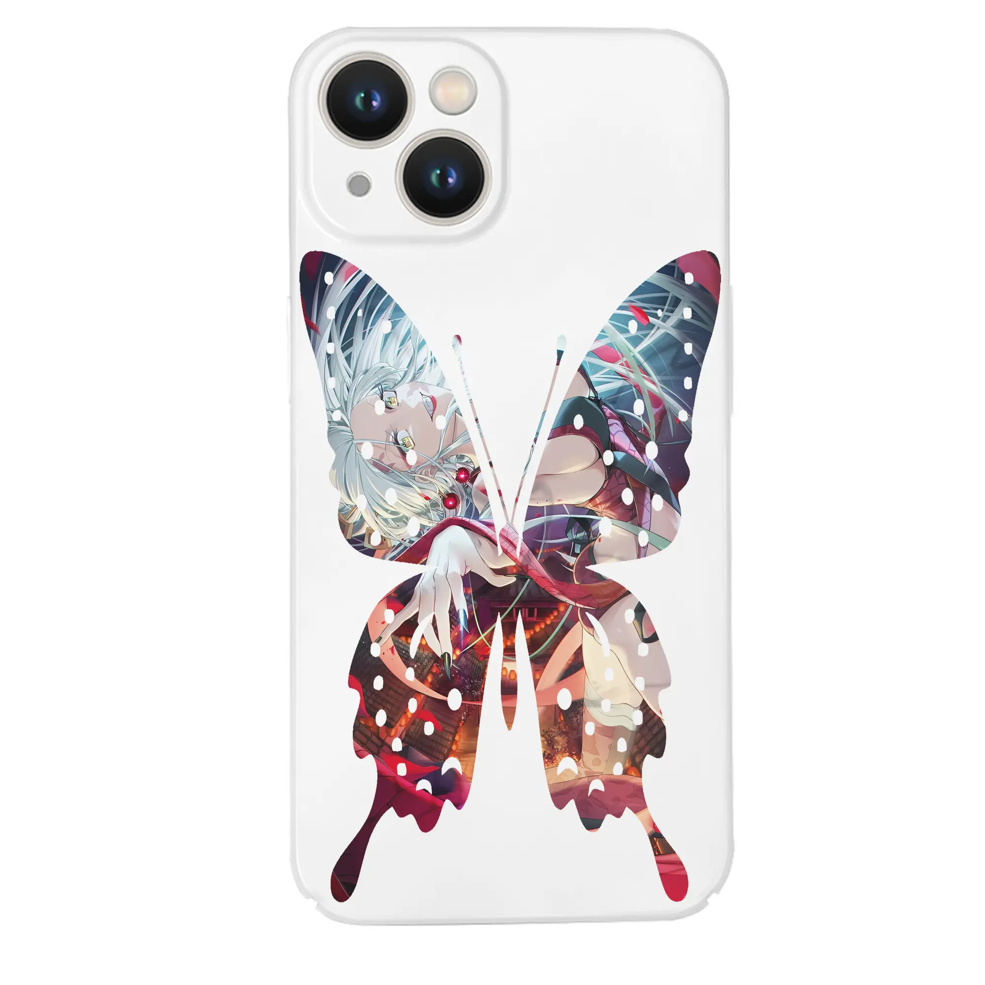 鬼滅の刃 グッズ,堕姫 - IPhone 14シリーズ対応 ・ ハードケース ・ 衝撃吸収 ・ 360度密着 ・ カメラ保護 ・ 高品質プラスチック ・ 快適操作