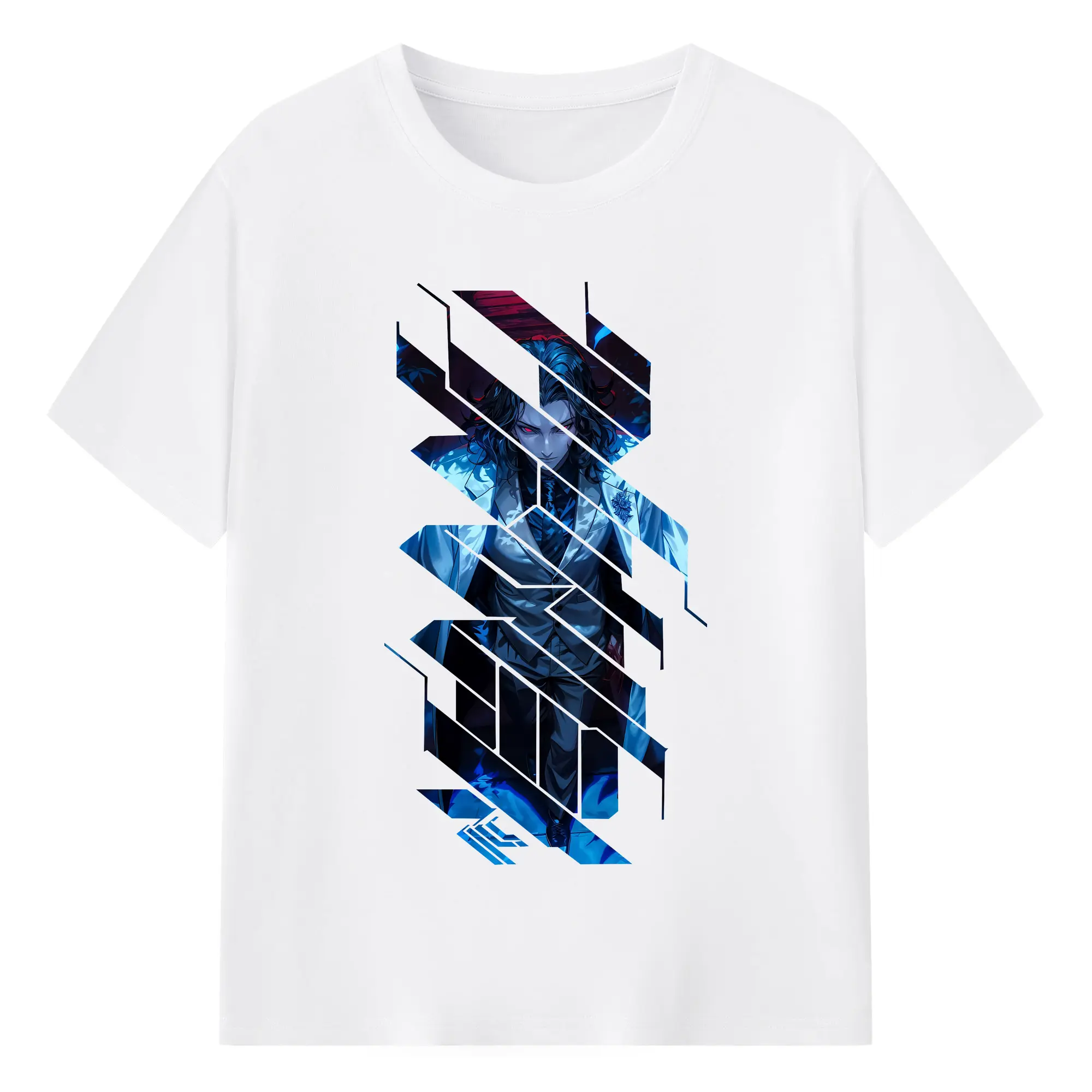 鬼滅の刃 グッズ,鬼舞辻 無惨 - 綿100％ 半袖Tシャツ ・ フロントプリント ・ 快適 通気性 ・ 日常使い 散歩 スポーツ用