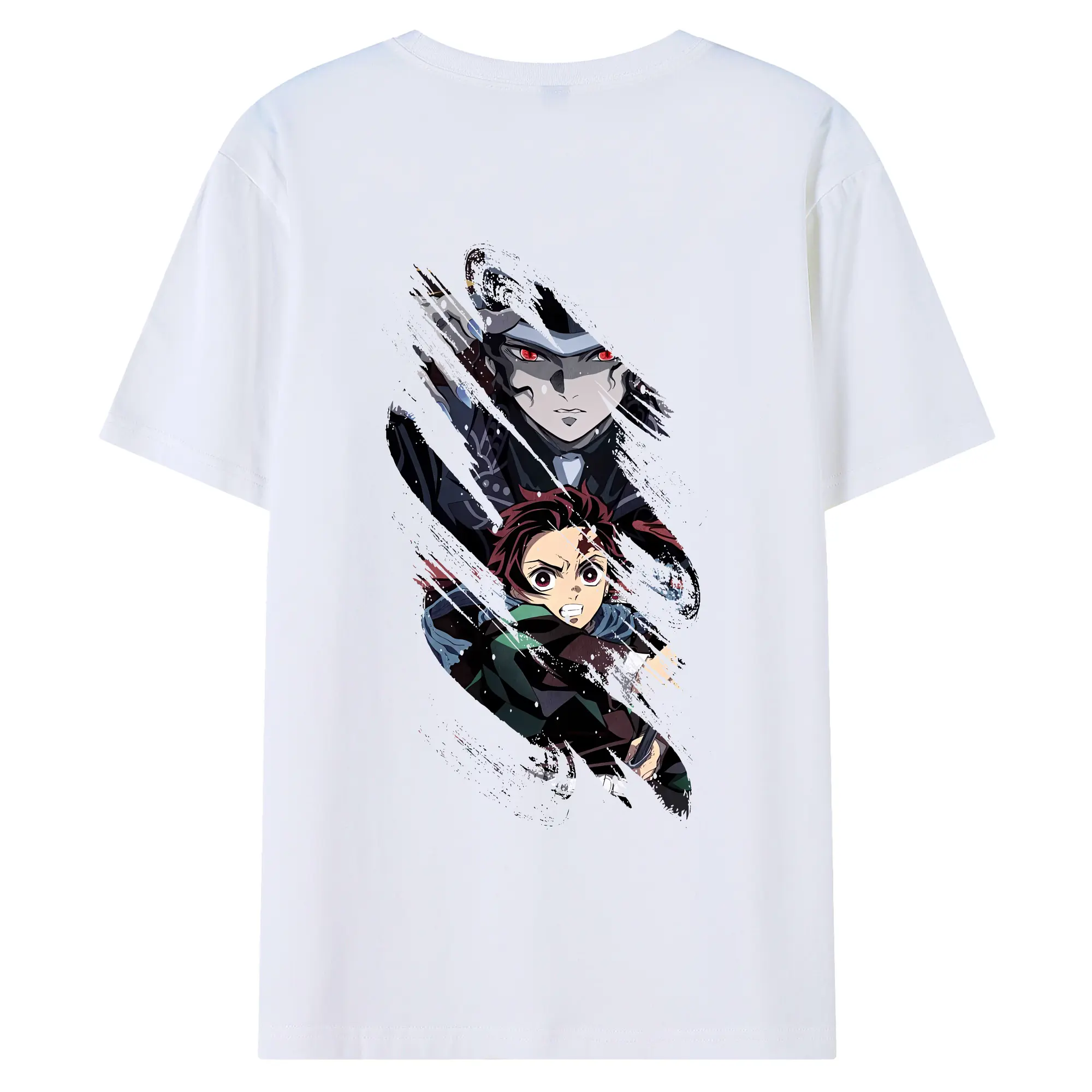 鬼滅の刃 グッズ,鬼舞辻 無惨 - 綿100％ 半袖Tシャツ ・ バックプリント ・ 快適 通気性 ・ 日常使い 散歩 スポーツ用