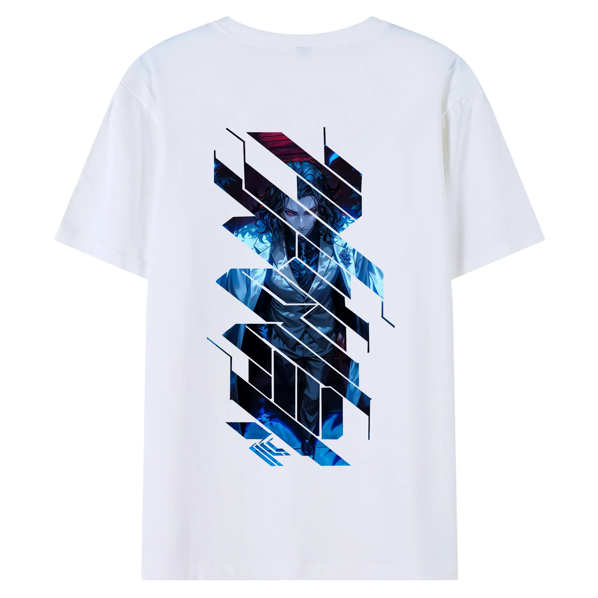 鬼滅の刃 グッズ,鬼舞辻 無惨 - 綿100％ 半袖Tシャツ ・ バックプリント ・ 快適 通気性 ・ 日常使い 散歩 スポーツ用