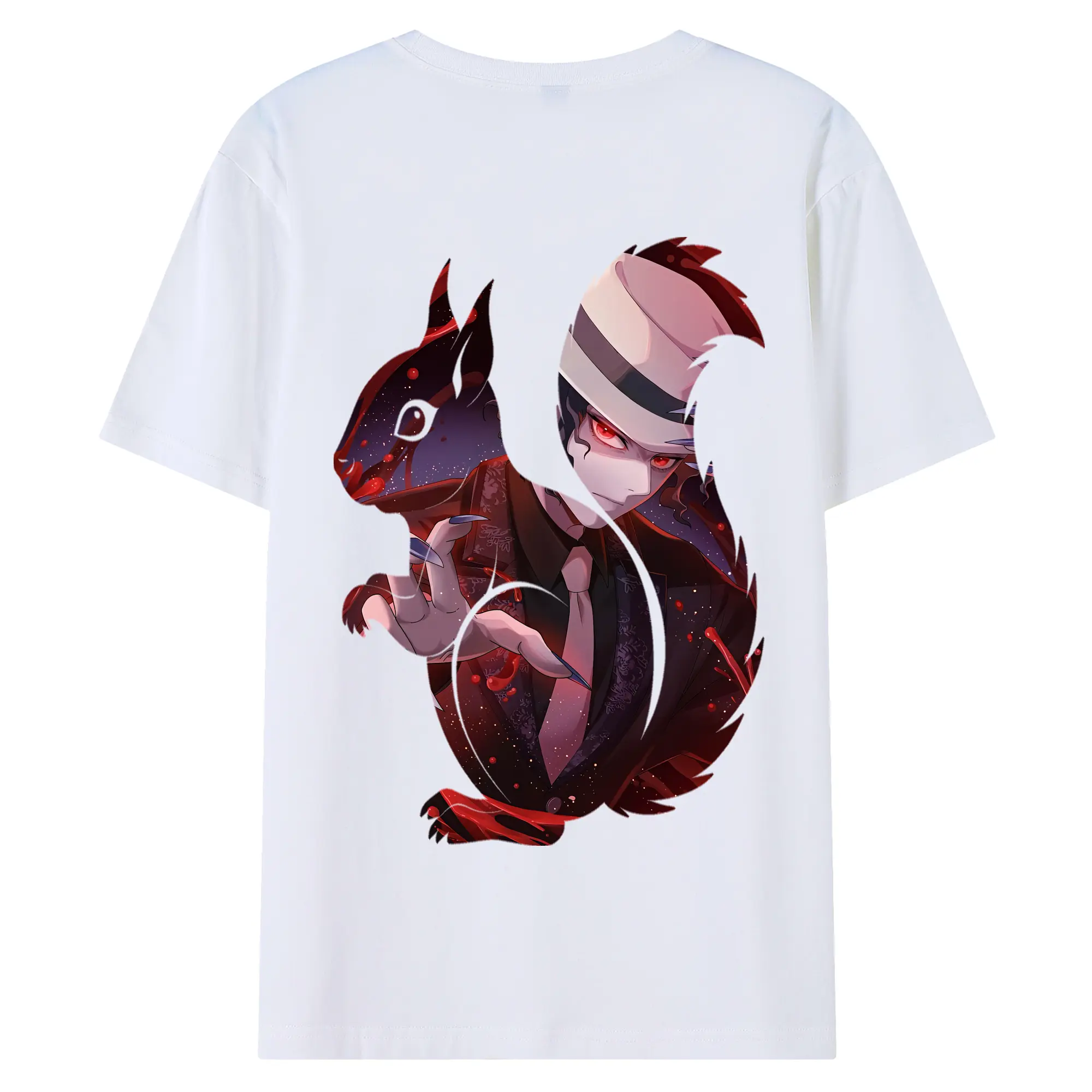 鬼滅の刃 グッズ,鬼舞辻 無惨 - 綿100％ 半袖Tシャツ ・ バックプリント ・ 快適 通気性 ・ 日常使い 散歩 スポーツ用