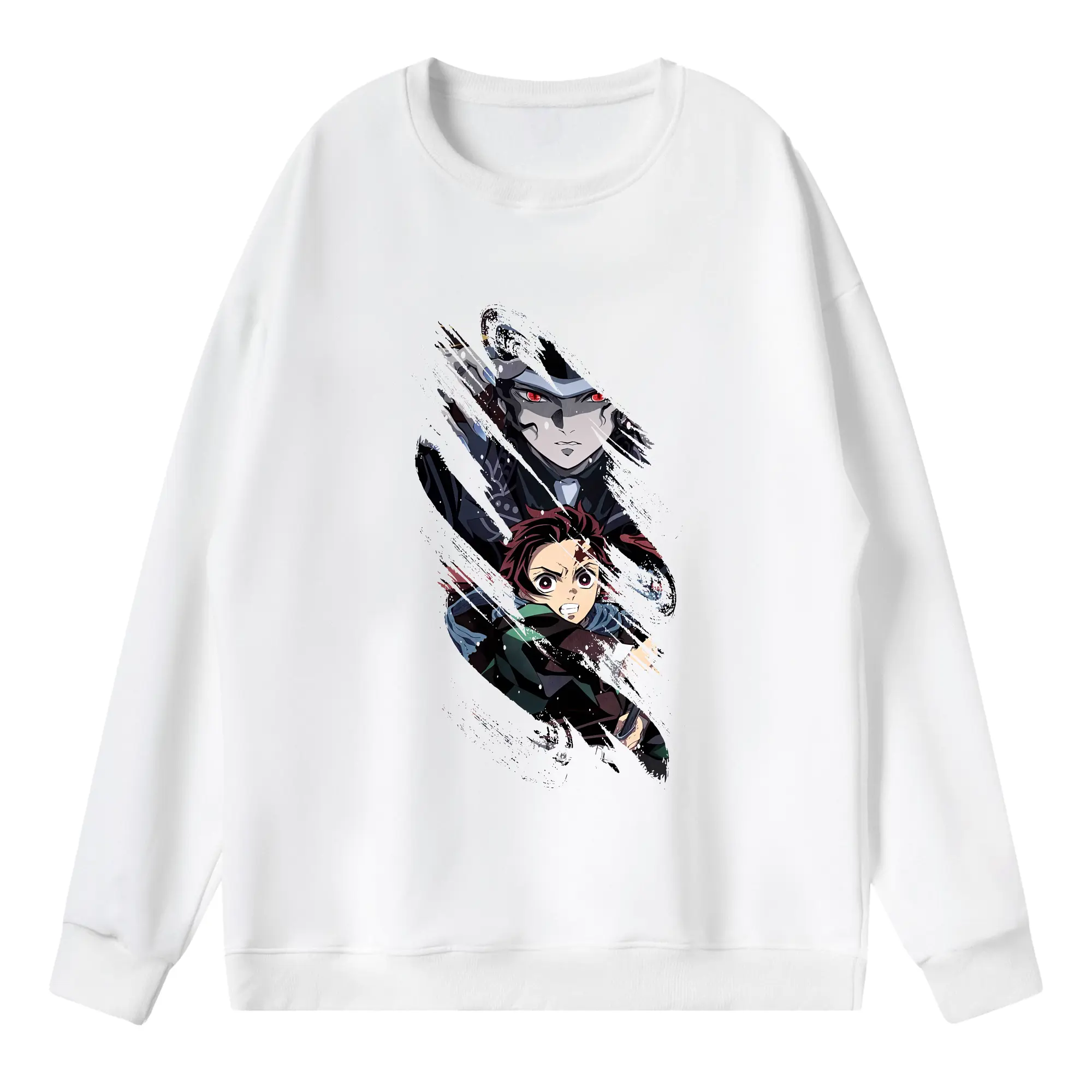 鬼滅の刃 グッズ,鬼舞辻 無惨 - 薄手 クルーネック スウェット 裏毛260g · ポリエステル 春秋向け カジュアル 男女兼用 · トレーナー デイリー スポーツ 散歩に最適