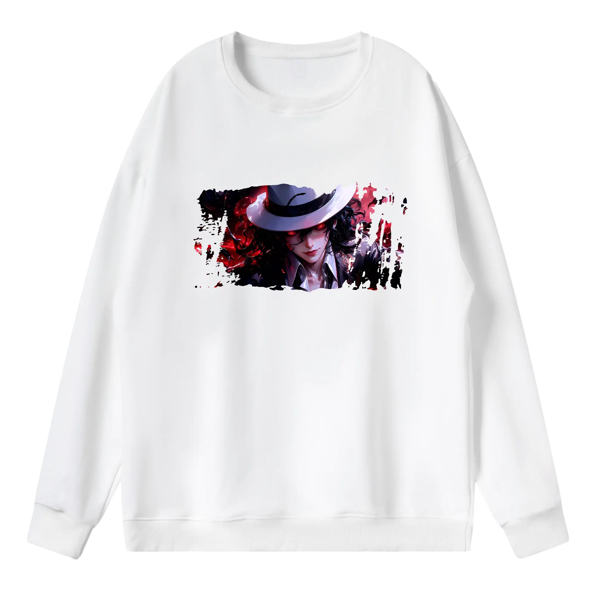 鬼滅の刃 グッズ,鬼舞辻 無惨 - 薄手 クルーネック スウェット 裏毛260g · ポリエステル 春秋向け カジュアル 男女兼用 · トレーナー デイリー スポーツ 散歩に最適