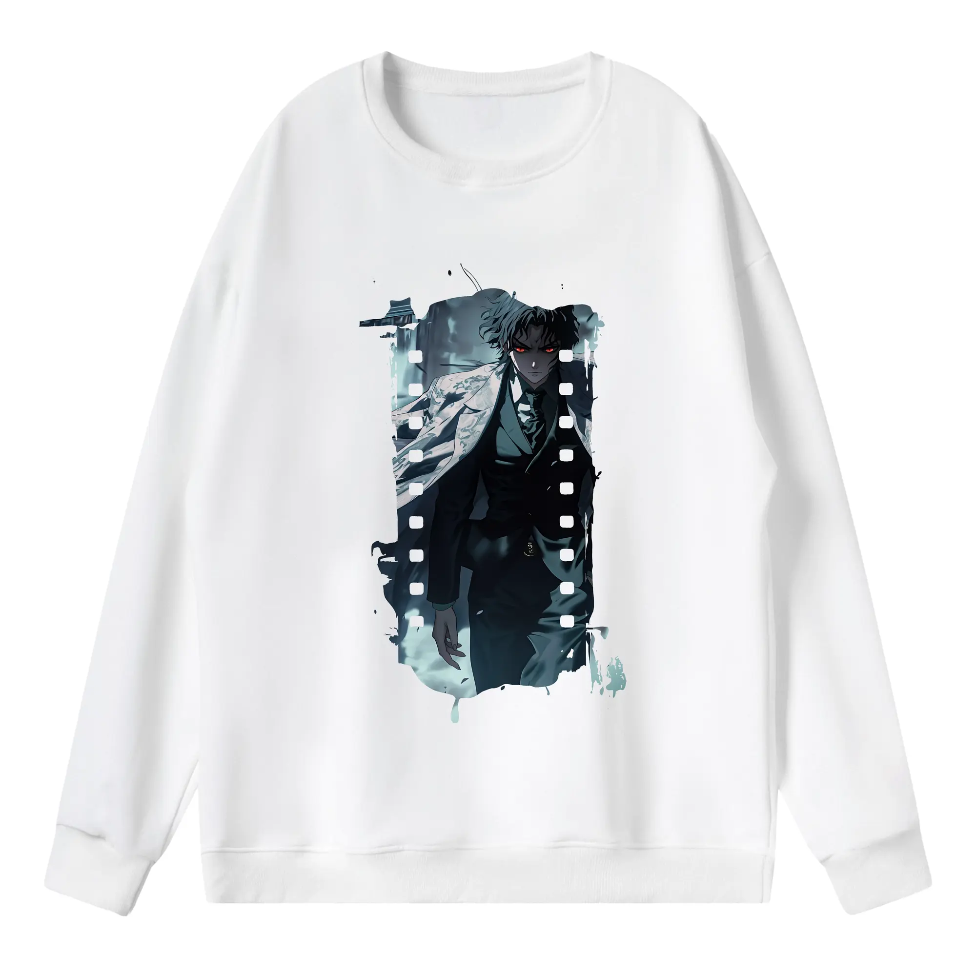 鬼滅の刃 グッズ,鬼舞辻 無惨 - 薄手 クルーネック スウェット 裏毛260g · ポリエステル 春秋向け カジュアル 男女兼用 · トレーナー デイリー スポーツ 散歩に最適