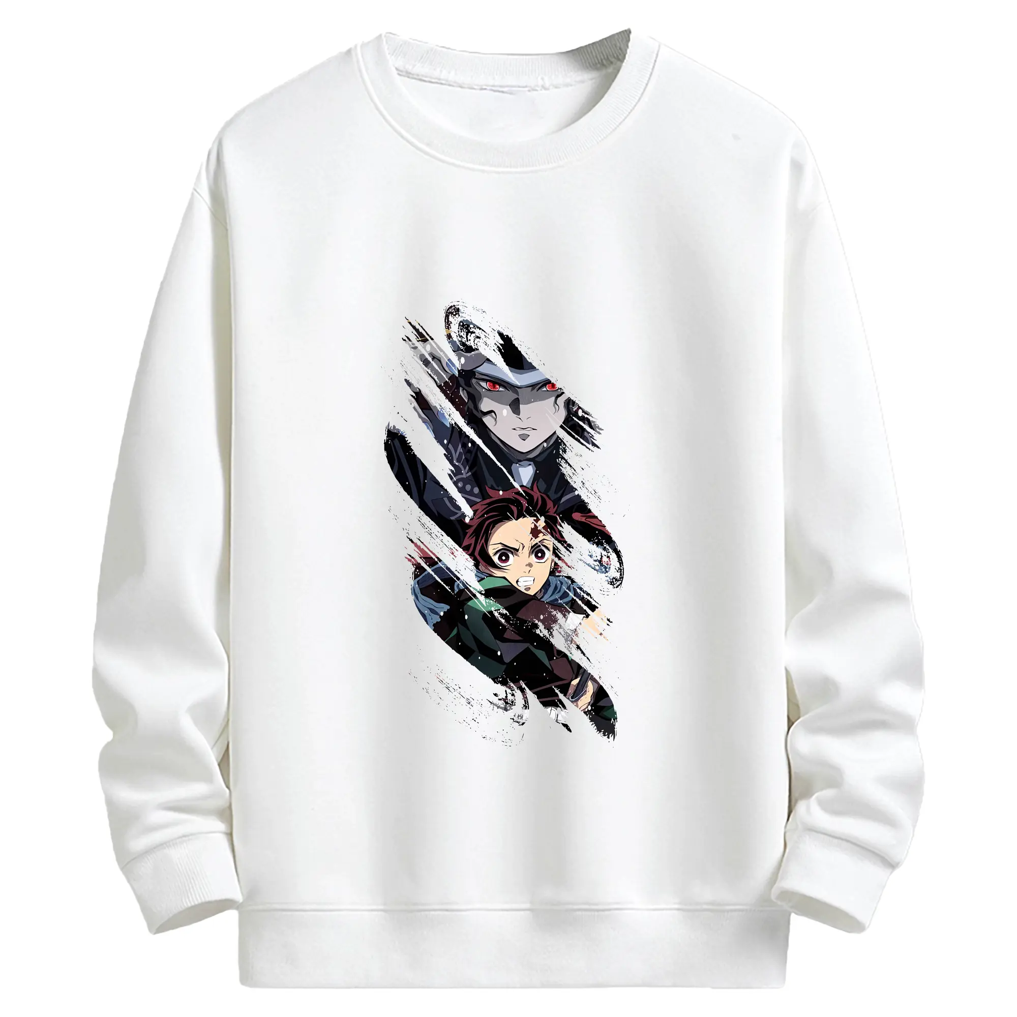 鬼滅の刃 グッズ,鬼舞辻 無惨 - キッズ クルーネックスウェットシャツ ・ フロントプリント ・ 綿80％ ポリエステル20％ ・ 快適 通学 スポーツ 日常使い お散歩用