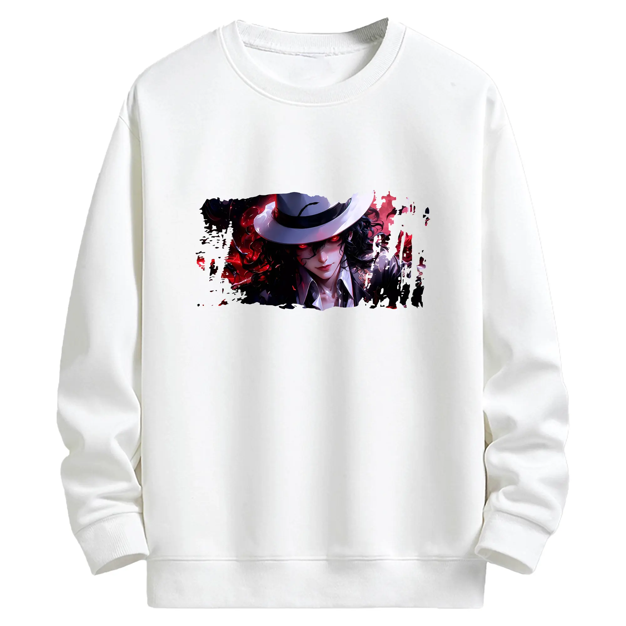 鬼滅の刃 グッズ,鬼舞辻 無惨 - キッズ クルーネックスウェットシャツ ・ フロントプリント ・ 綿80％ ポリエステル20％ ・ 快適 通学 スポーツ 日常使い お散歩用