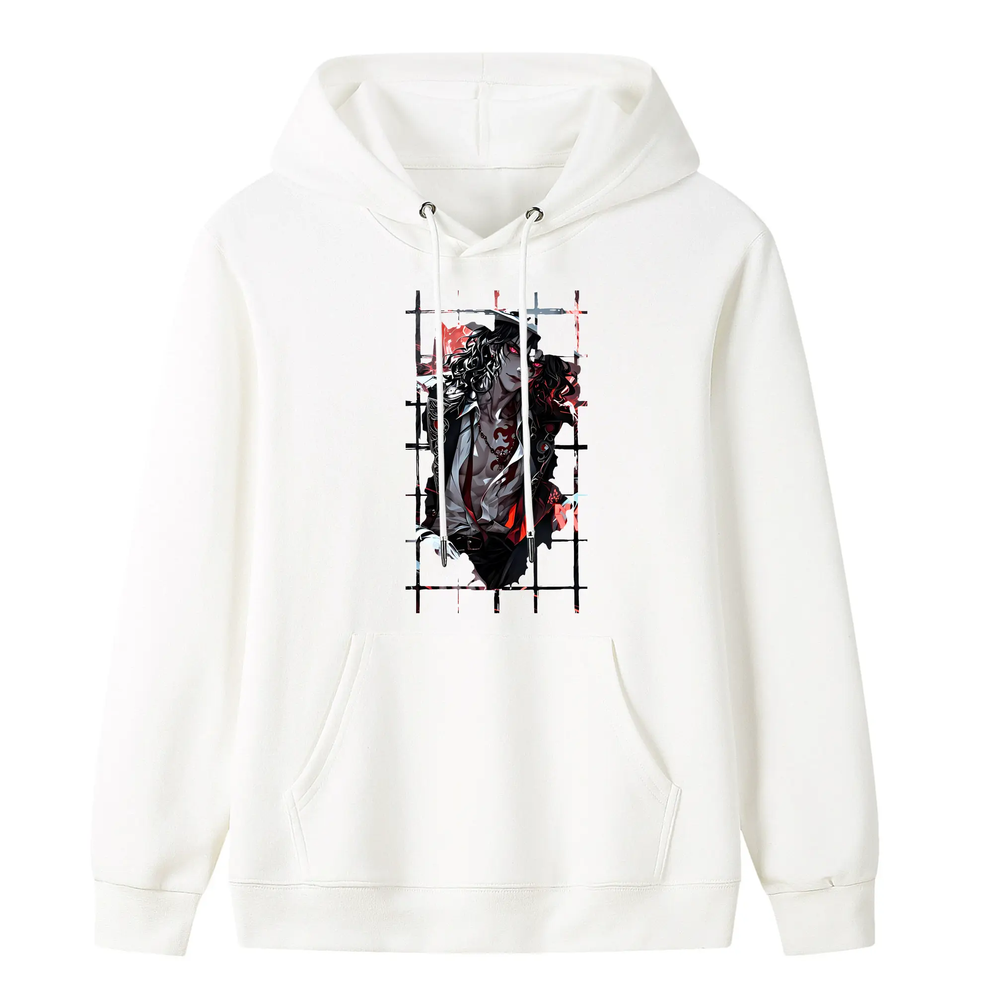 鬼滅の刃 グッズ,鬼舞辻 無惨 - キッズ フード付きパーカー ・ フロントプリント ・ ポリエステル100％ ・ 快適 通学 スポーツ 日常使い お散歩用