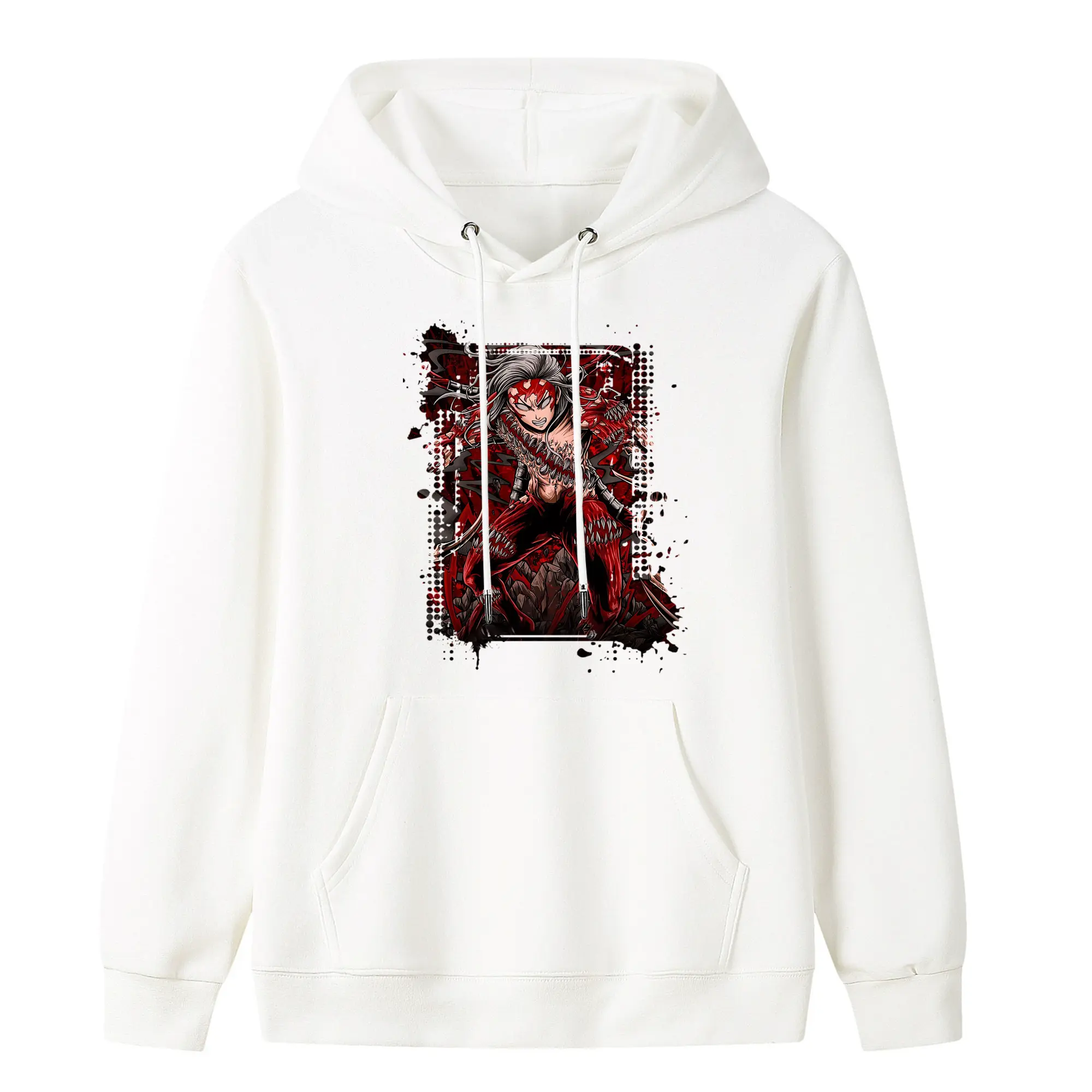 鬼滅の刃 グッズ,鬼舞辻 無惨 - キッズ フード付きパーカー ・ フロントプリント ・ ポリエステル100％ ・ 快適 通学 スポーツ 日常使い お散歩用