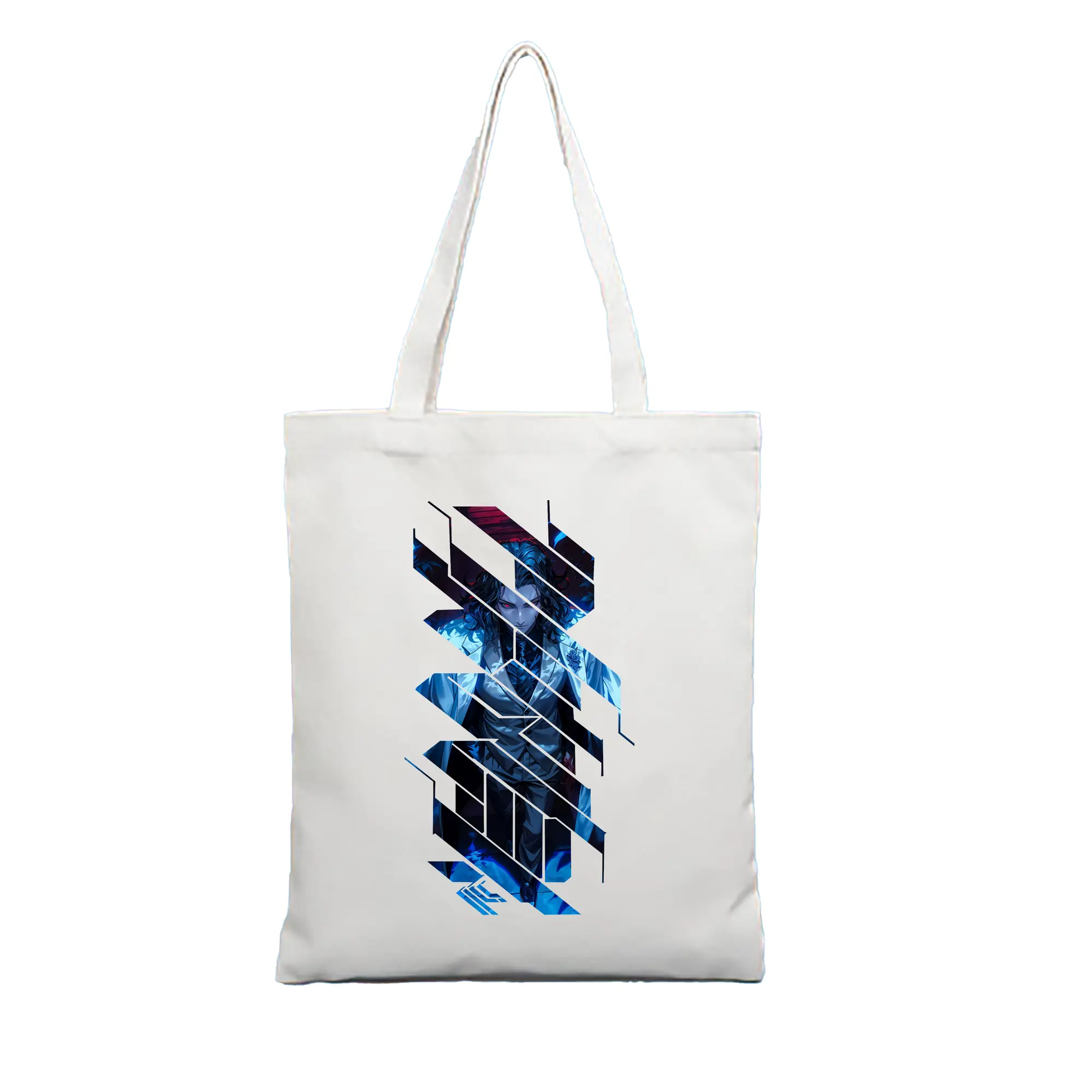 鬼滅の刃 グッズ,鬼舞辻 無惨 - 縦型キャンバス手提げバッグ（トートバッグ） ・ キャンバス素材 ・ ショッピング用 ・ 軽量 丈夫 お手入れ簡単