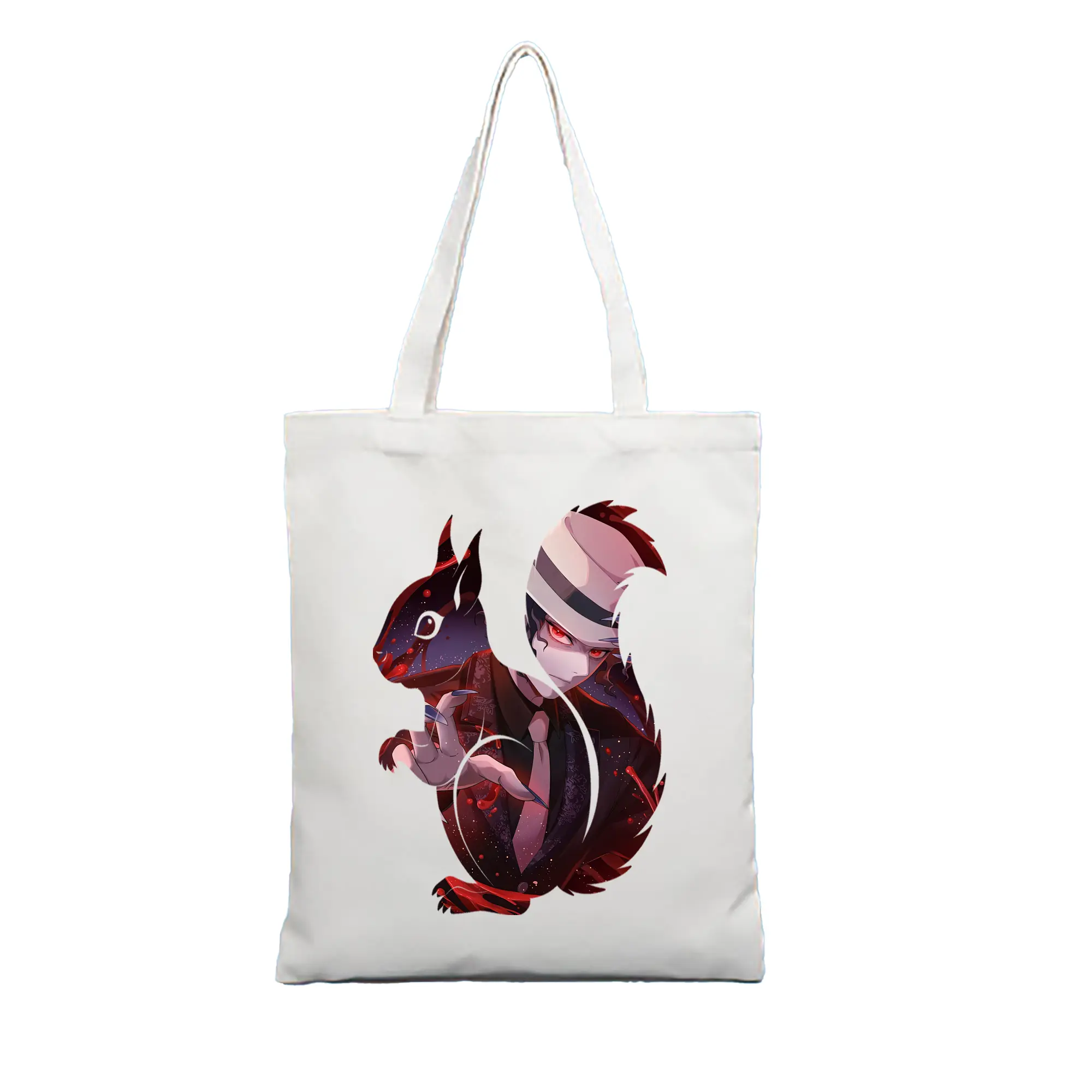 鬼滅の刃 グッズ,鬼舞辻 無惨 - 縦型キャンバス手提げバッグ（トートバッグ） ・ キャンバス素材 ・ ショッピング用 ・ 軽量 丈夫 お手入れ簡単