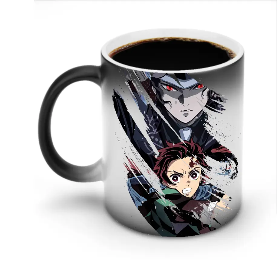 鬼滅の刃 グッズ,鬼舞辻 無惨 - 変色マグカップ ・ セラミック ・ 熱転写プリント ・ 耐久性 高品質 ・ ギフト・自宅用 コーヒー お茶