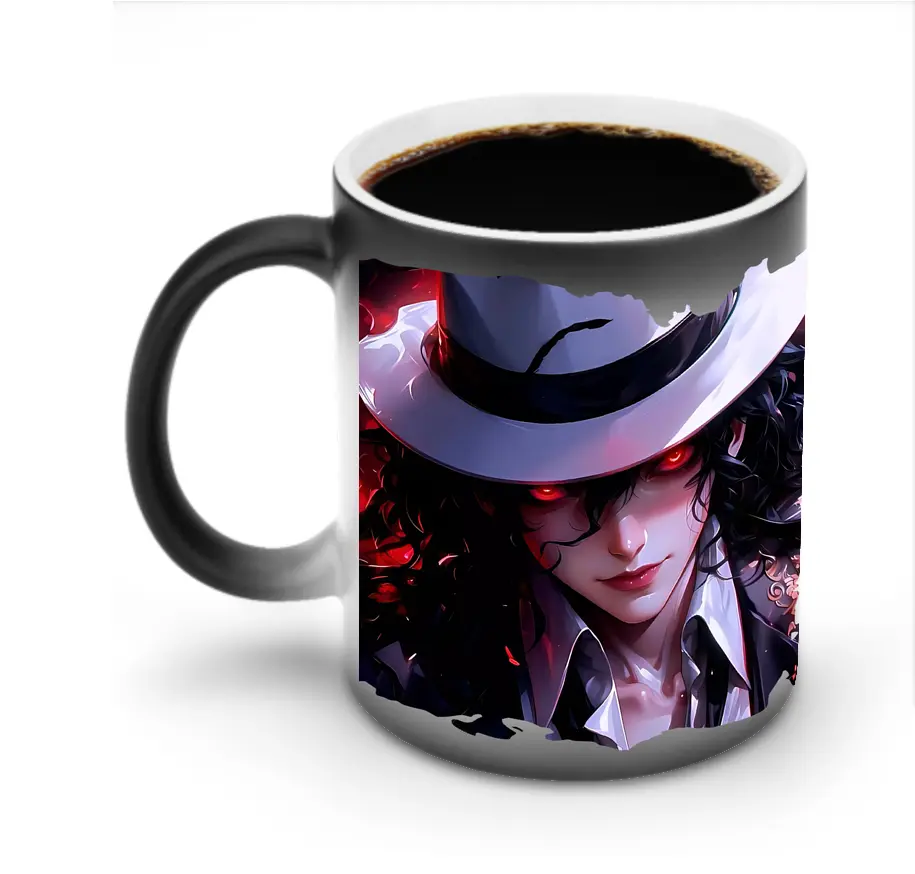 鬼滅の刃 グッズ,鬼舞辻 無惨 - 変色マグカップ ・ セラミック ・ 熱転写プリント ・ 耐久性 高品質 ・ ギフト・自宅用 コーヒー お茶