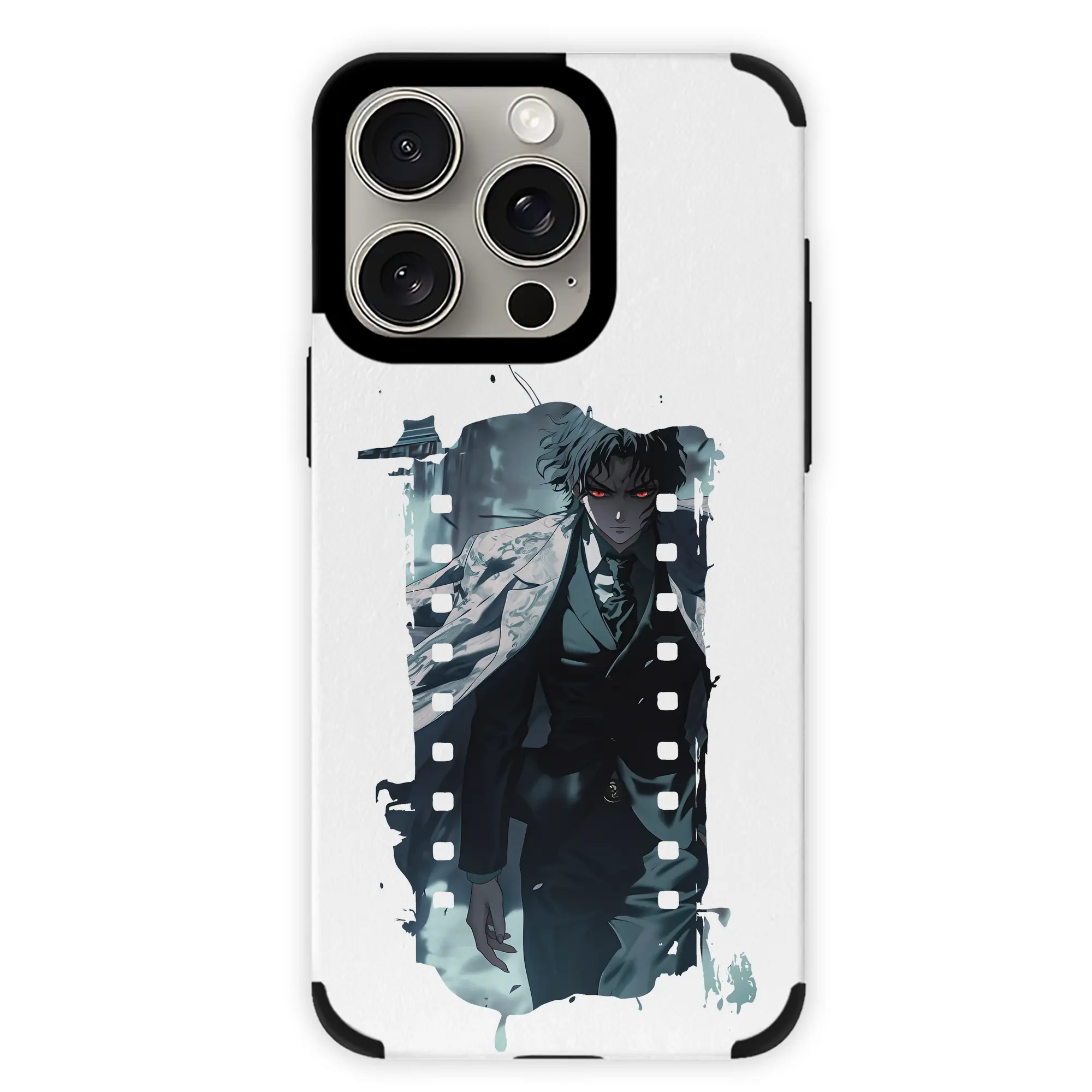 鬼滅の刃 グッズ,鬼舞辻 無惨 - IPhone15ProMax対応 ・ PUレザースマホケース ・ 耐衝撃 ・ 黄変防止 ・ 360度全面保護 ・ 柔らか手触り ・ 3D立体ボタン