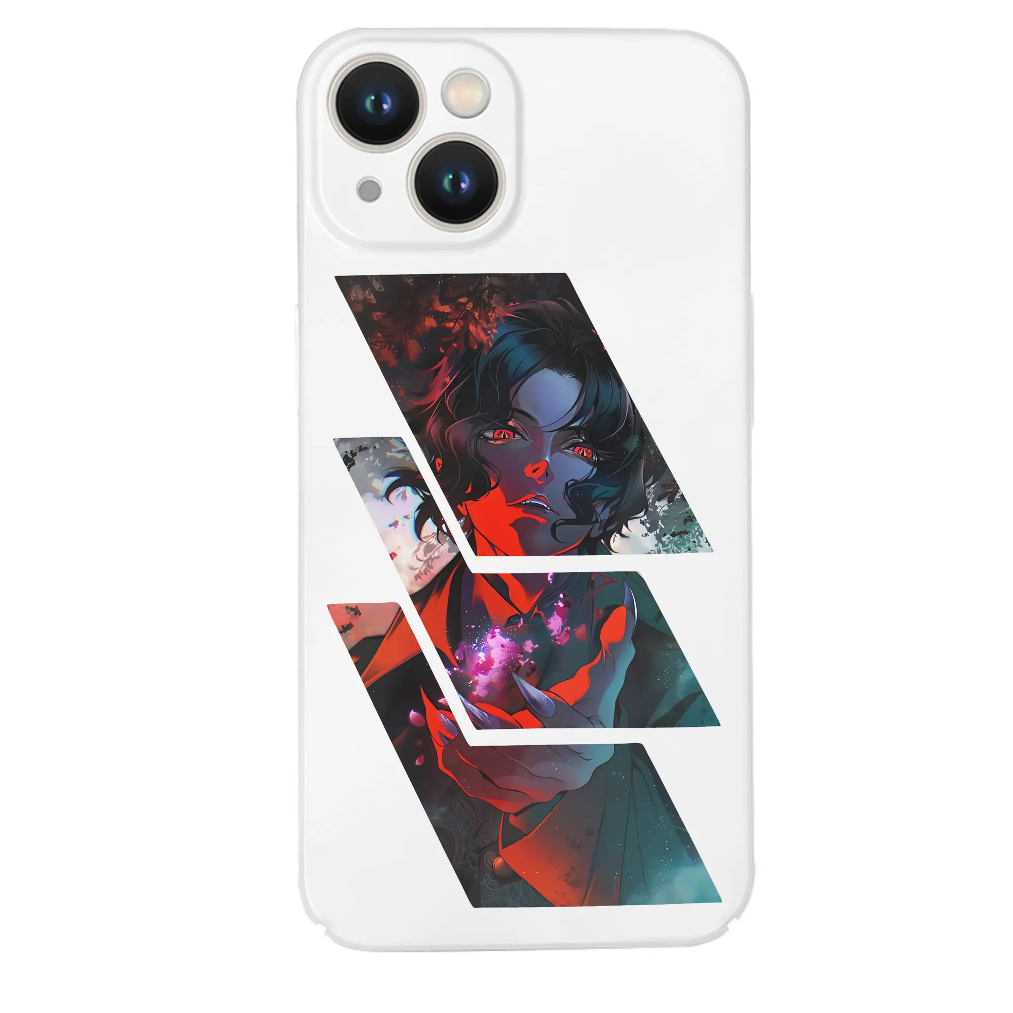 鬼滅の刃 グッズ,鬼舞辻 無惨 - IPhone 14シリーズ対応 ・ ハードケース ・ 衝撃吸収 ・ 360度密着 ・ カメラ保護 ・ 高品質プラスチック ・ 快適操作