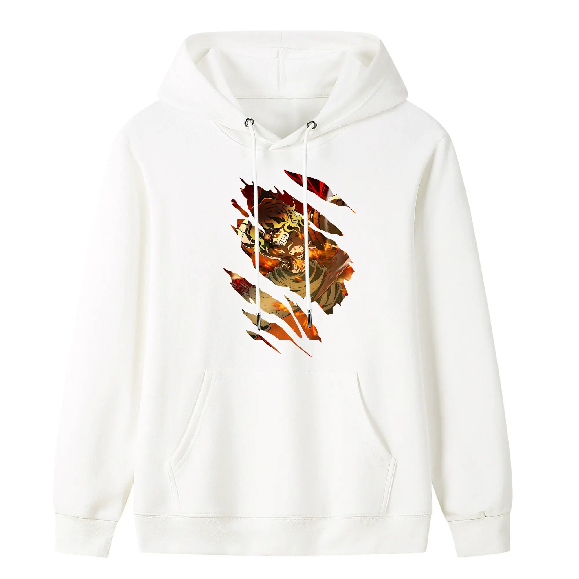 鬼滅の刃 グッズ,妓夫太郎 - キッズ フード付きパーカー ・ フロントプリント ・ ポリエステル100％ ・ 快適 通学 スポーツ 日常使い お散歩用