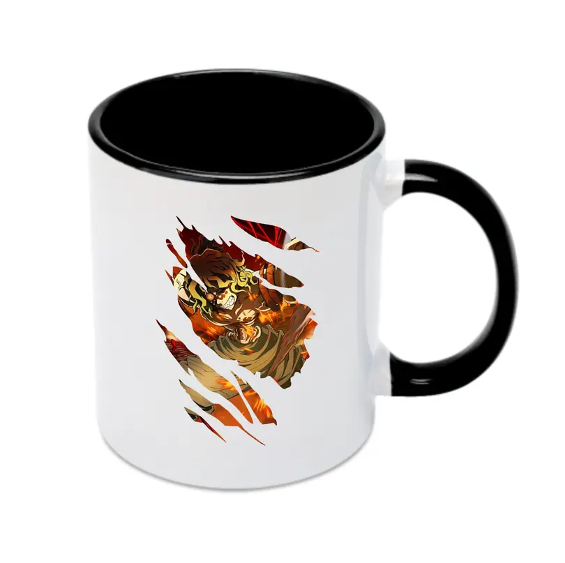 鬼滅の刃 グッズ,妓夫太郎 - カラフルマグカップ ・ 陶器 ・ 熱転写プリント ・ 鮮やかデザイン ・ 耐久性 高品質 ・ コーヒー お茶 ギフト用