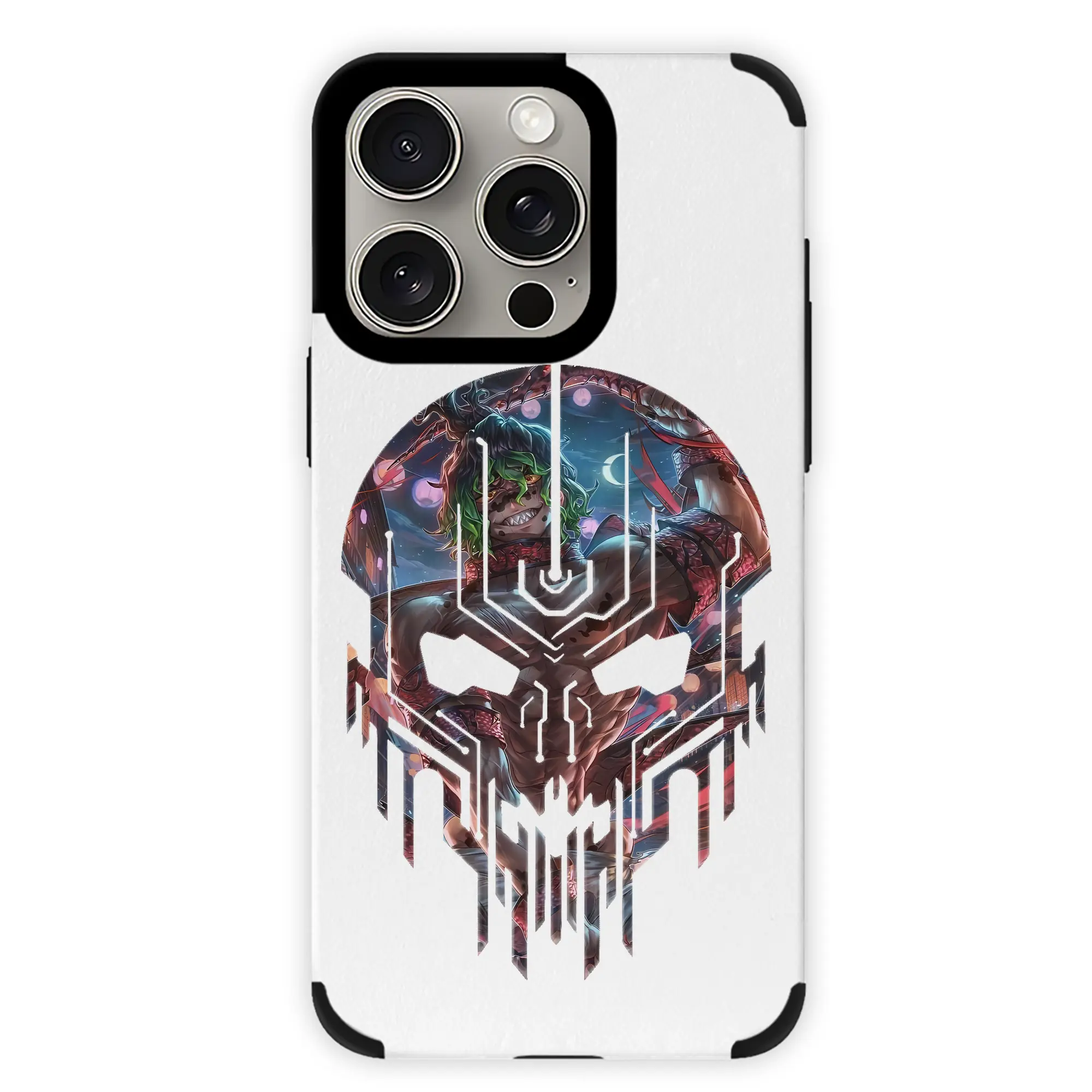 鬼滅の刃 グッズ,妓夫太郎 - IPhone15ProMax対応 ・ PUレザースマホケース ・ 耐衝撃 ・ 黄変防止 ・ 360度全面保護 ・ 柔らか手触り ・ 3D立体ボタン