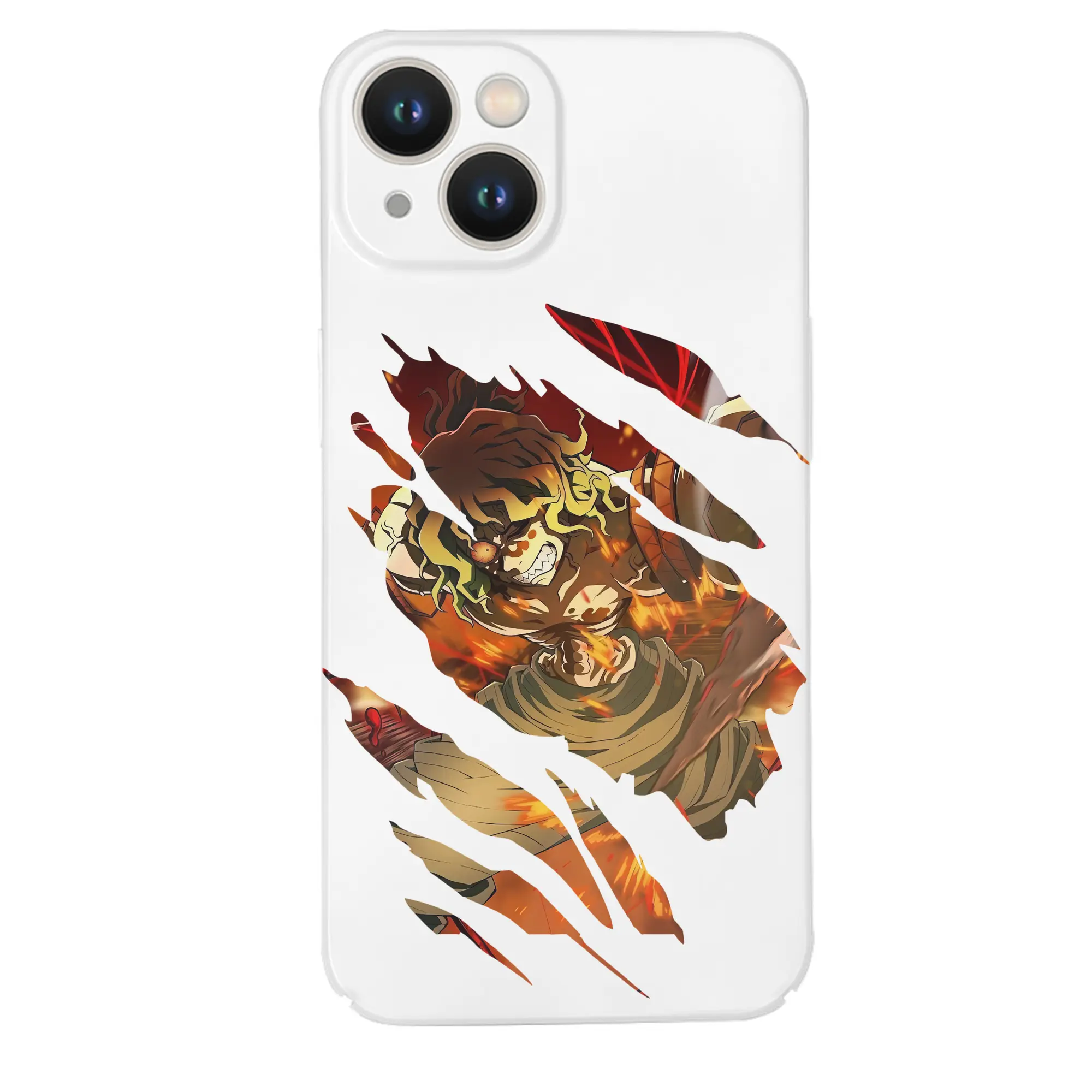 鬼滅の刃 グッズ,妓夫太郎 - IPhone 14シリーズ対応 ・ ハードケース ・ 衝撃吸収 ・ 360度密着 ・ カメラ保護 ・ 高品質プラスチック ・ 快適操作