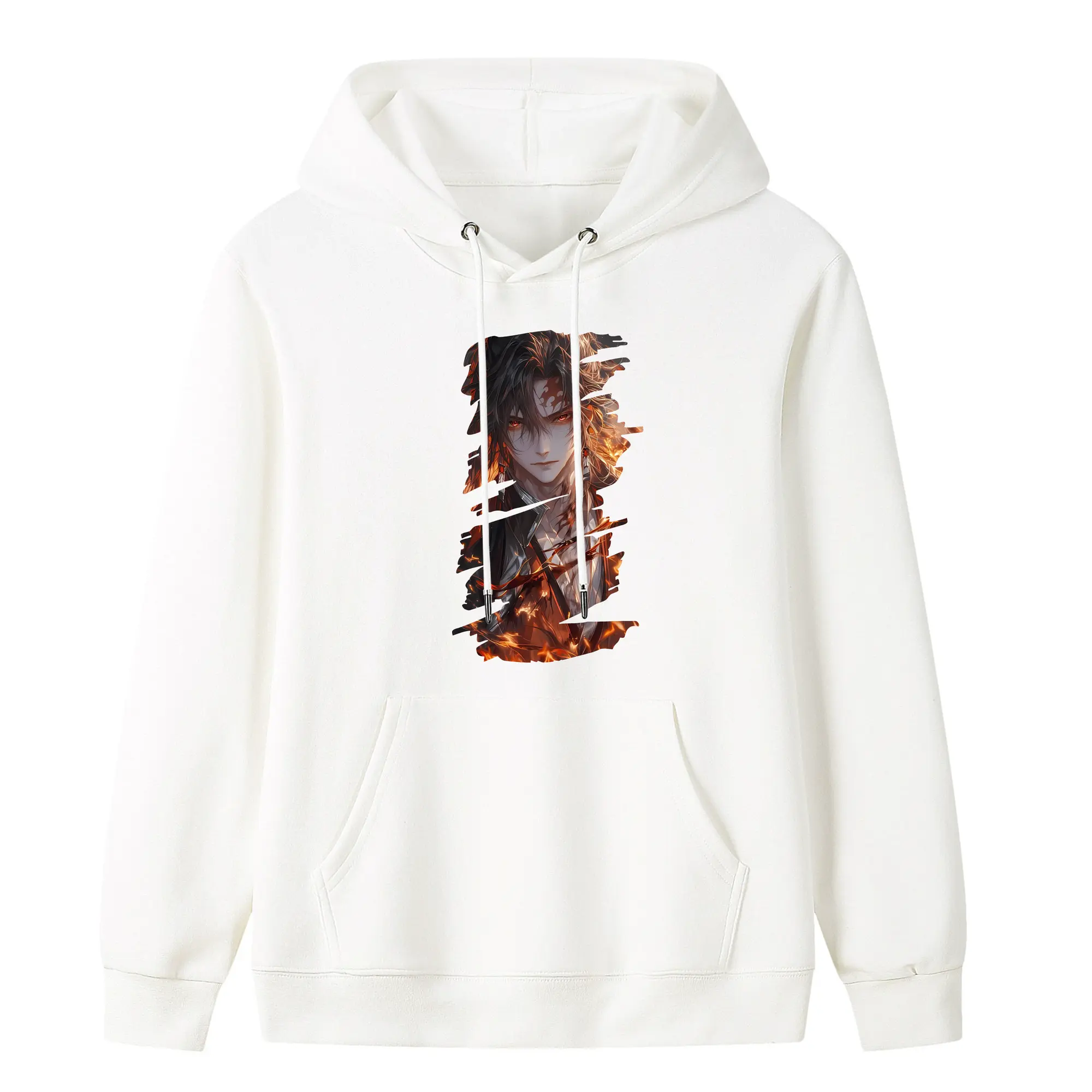 鬼滅の刃 グッズ,継国 縁壱 - キッズ フード付きパーカー ・ フロントプリント ・ ポリエステル100％ ・ 快適 通学 スポーツ 日常使い お散歩用