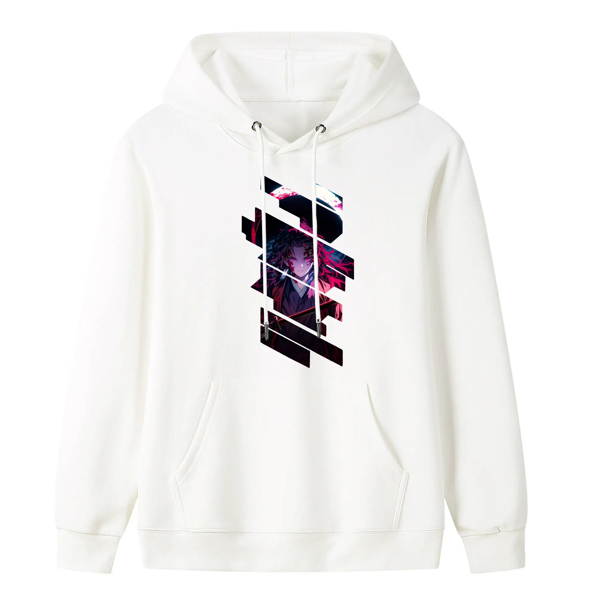 鬼滅の刃 グッズ,継国 縁壱 - キッズ フード付きパーカー ・ フロントプリント ・ ポリエステル100％ ・ 快適 通学 スポーツ 日常使い お散歩用