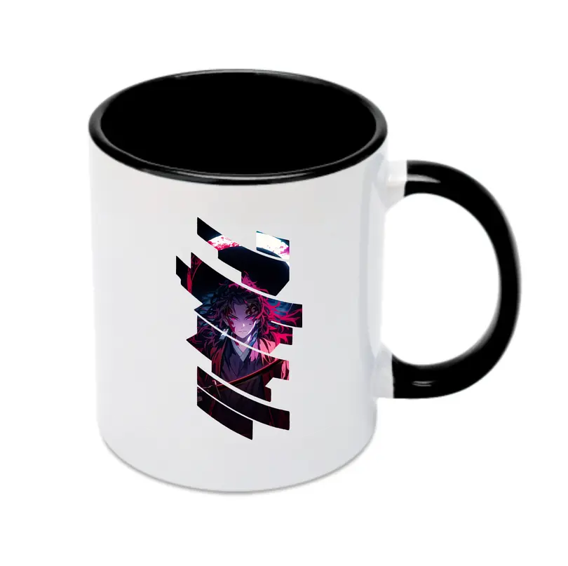 鬼滅の刃 グッズ,継国 縁壱 - カラフルマグカップ ・ 陶器 ・ 熱転写プリント ・ 鮮やかデザイン ・ 耐久性 高品質 ・ コーヒー お茶 ギフト用
