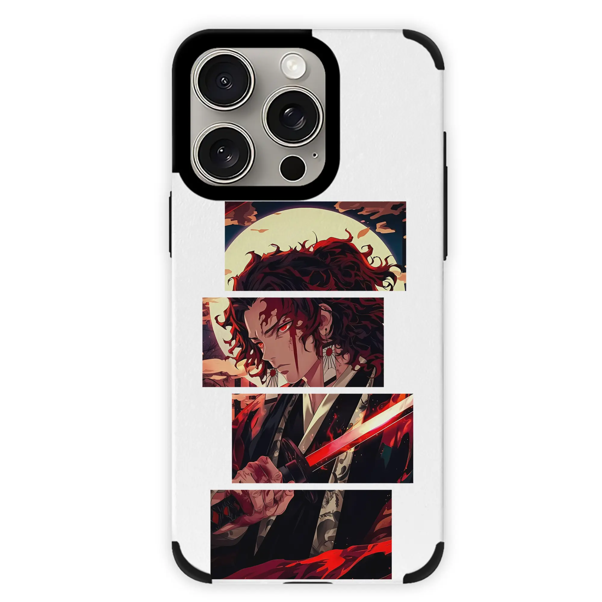 鬼滅の刃 グッズ,継国 縁壱 - IPhone15ProMax対応 ・ PUレザースマホケース ・ 耐衝撃 ・ 黄変防止 ・ 360度全面保護 ・ 柔らか手触り ・ 3D立体ボタン