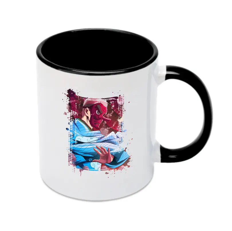 鬼滅の刃 グッズ,鱗滝 左近次 - カラフルマグカップ ・ 陶器 ・ 熱転写プリント ・ 鮮やかデザイン ・ 耐久性 高品質 ・ コーヒー お茶 ギフト用