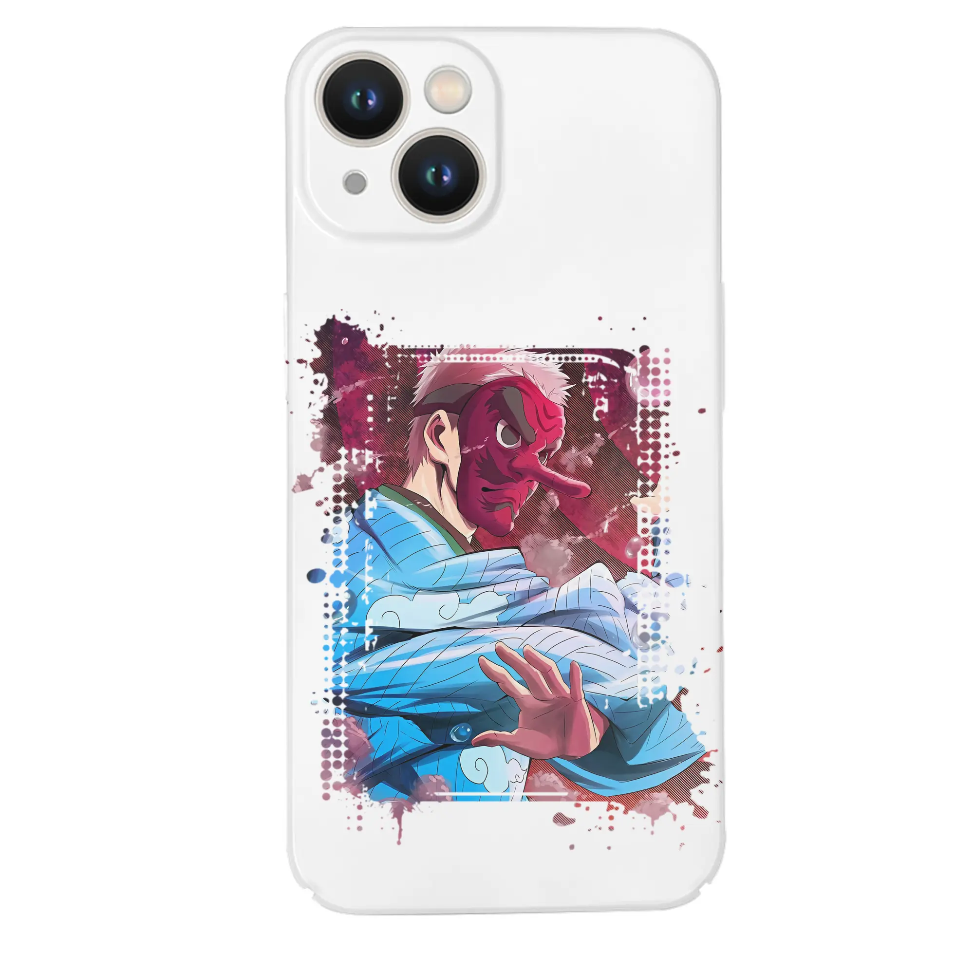 鬼滅の刃 グッズ,鱗滝 左近次 - IPhone 14シリーズ対応 ・ ハードケース ・ 衝撃吸収 ・ 360度密着 ・ カメラ保護 ・ 高品質プラスチック ・ 快適操作