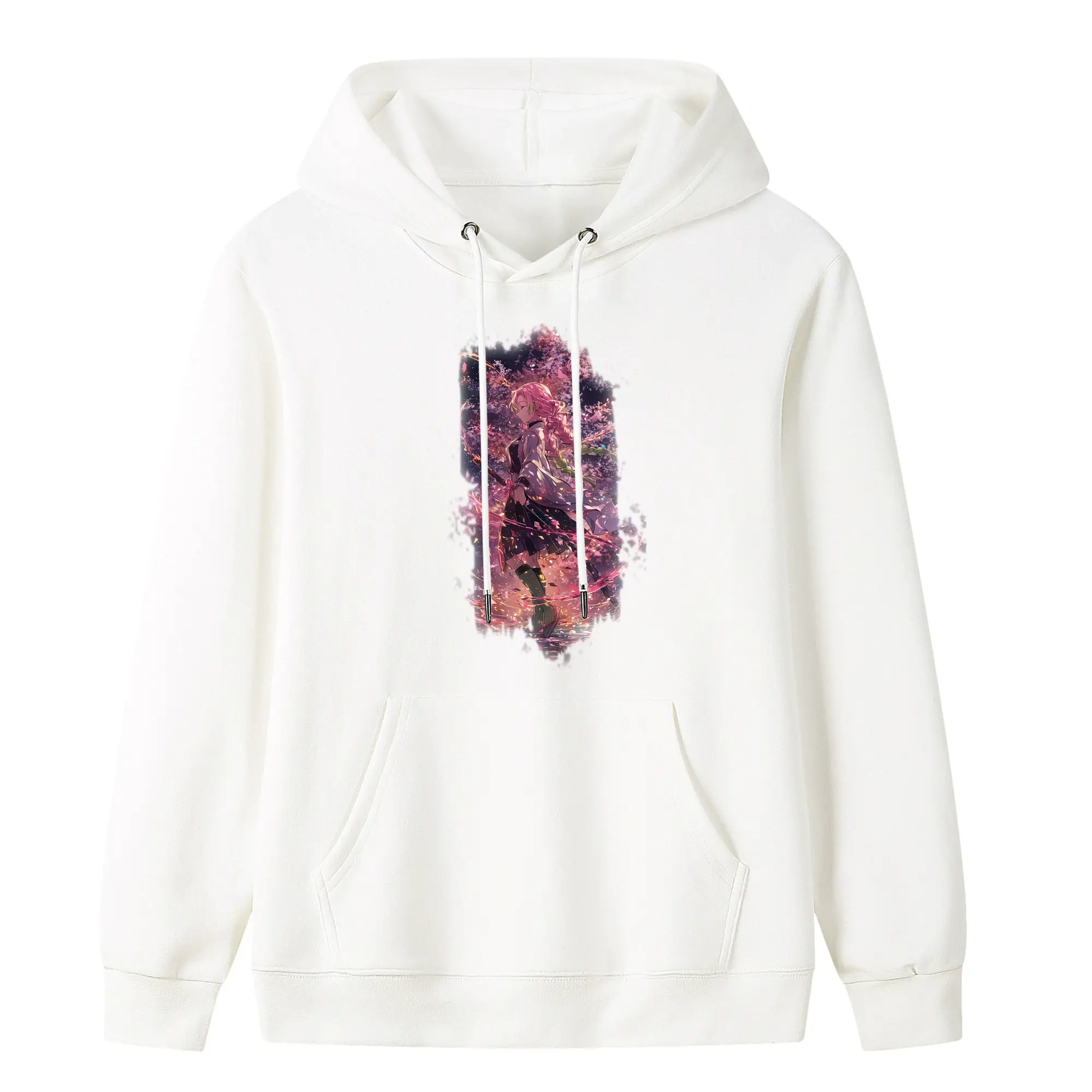 鬼滅の刃 グッズ,甘露寺 蜜璃 - キッズ フード付きパーカー ・ フロントプリント ・ ポリエステル100％ ・ 快適 通学 スポーツ 日常使い お散歩用