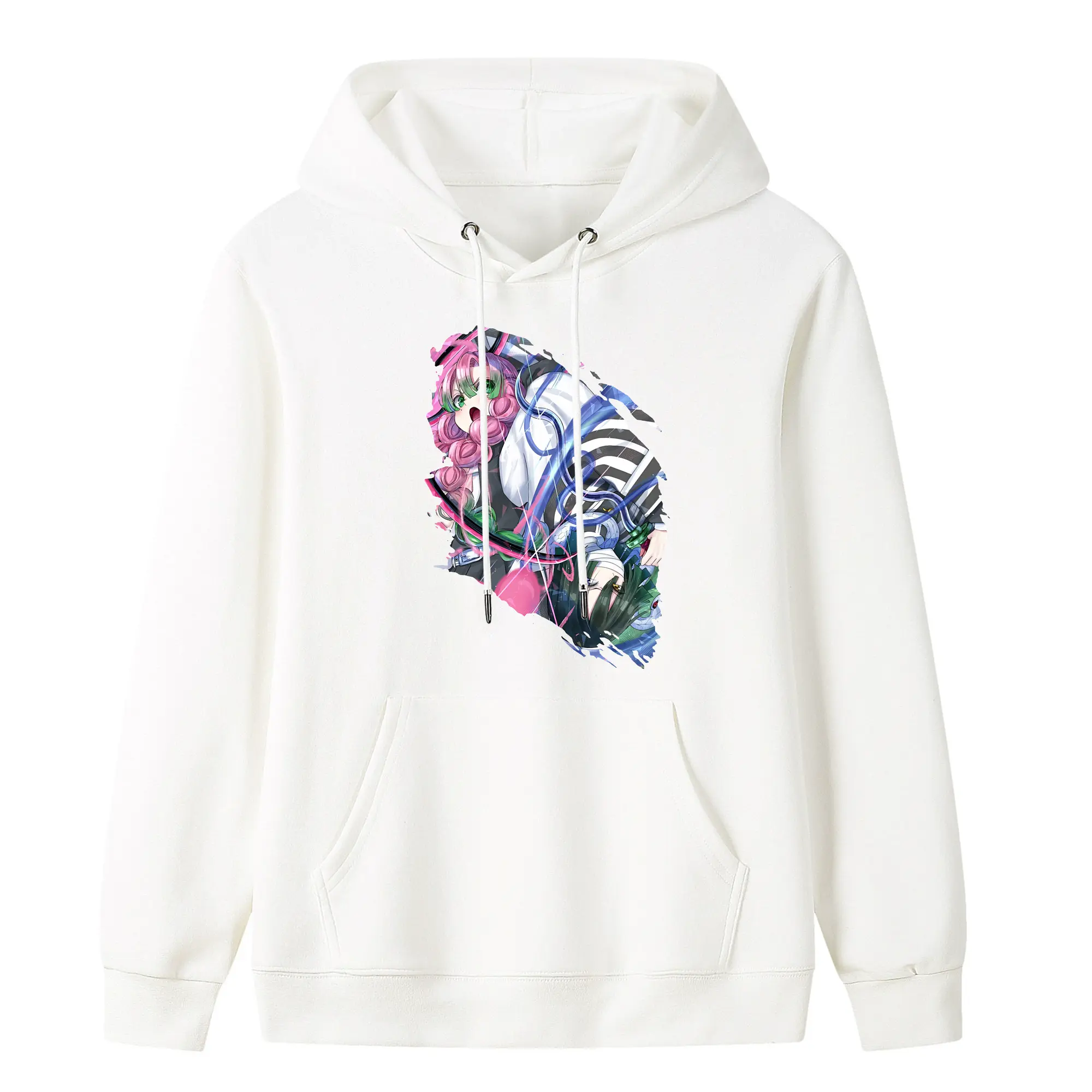 鬼滅の刃 グッズ,甘露寺 蜜璃 - キッズ フード付きパーカー ・ フロントプリント ・ ポリエステル100％ ・ 快適 通学 スポーツ 日常使い お散歩用