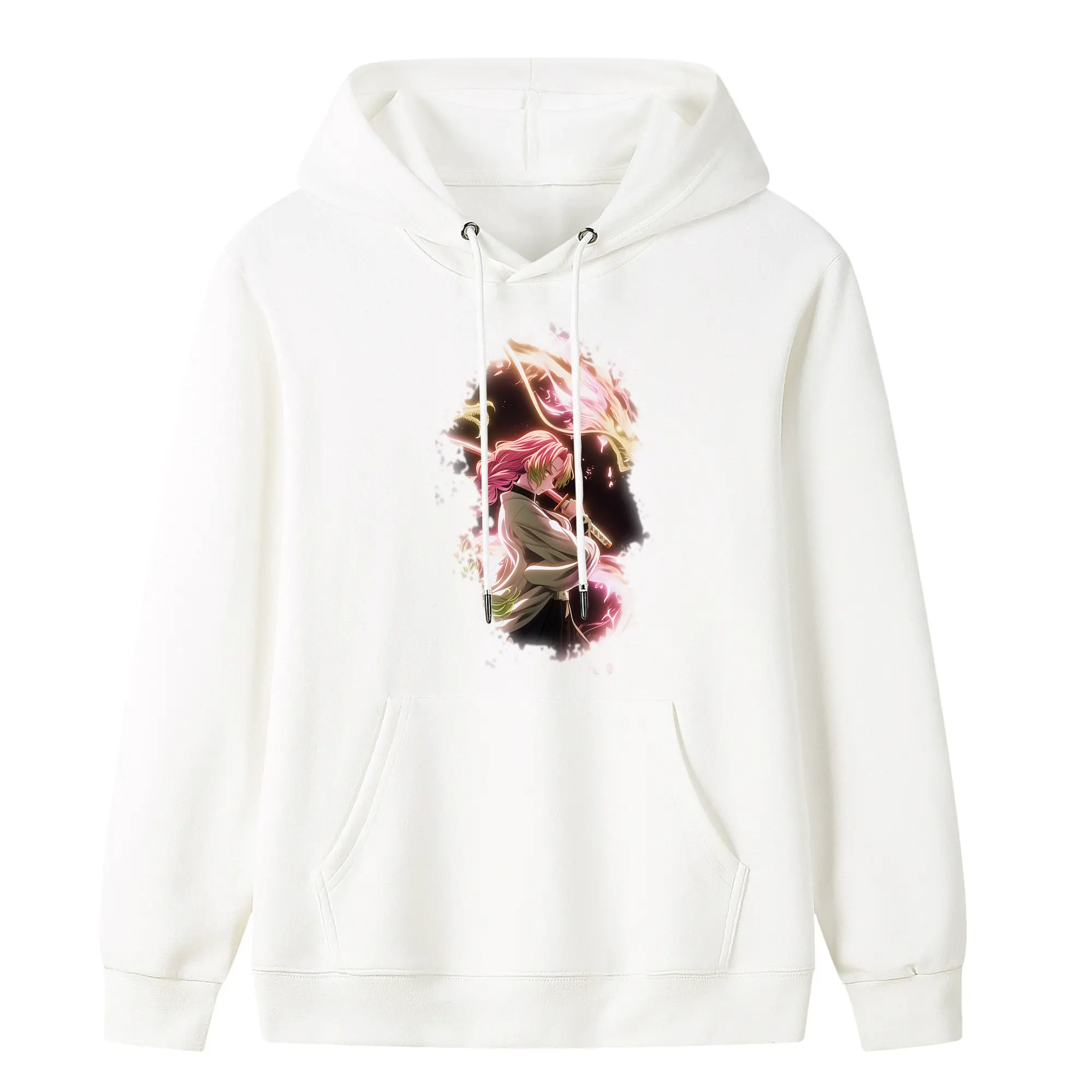 鬼滅の刃 グッズ,甘露寺 蜜璃 - キッズ フード付きパーカー ・ フロントプリント ・ ポリエステル100％ ・ 快適 通学 スポーツ 日常使い お散歩用