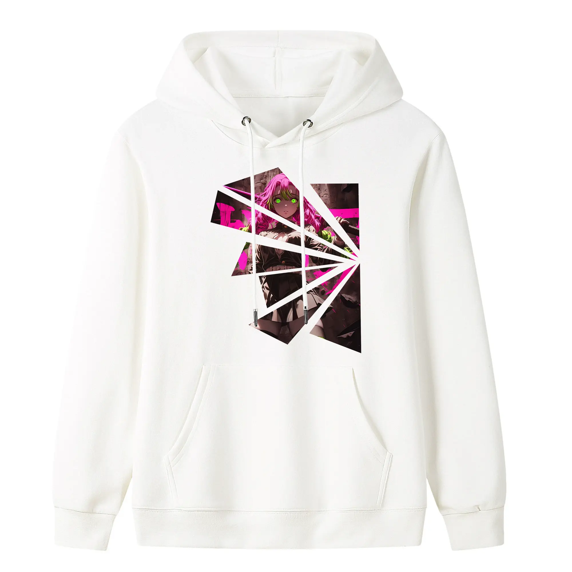 鬼滅の刃 グッズ,甘露寺 蜜璃 - キッズ フード付きパーカー ・ フロントプリント ・ ポリエステル100％ ・ 快適 通学 スポーツ 日常使い お散歩用