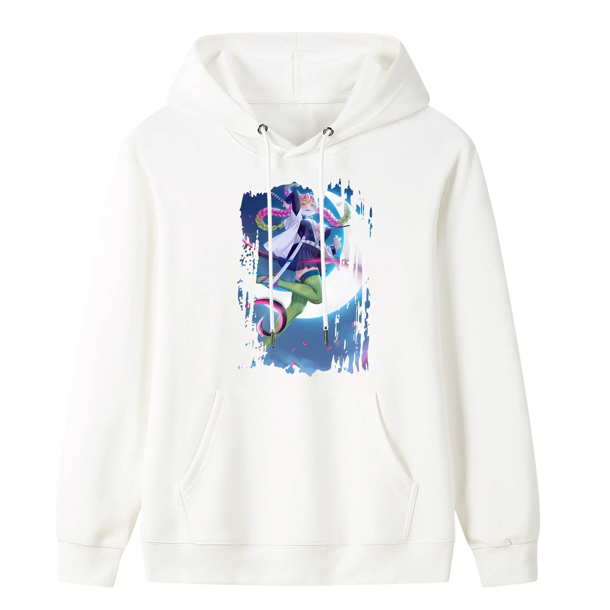 鬼滅の刃 グッズ,甘露寺 蜜璃 - キッズ フード付きパーカー ・ フロントプリント ・ ポリエステル100％ ・ 快適 通学 スポーツ 日常使い お散歩用