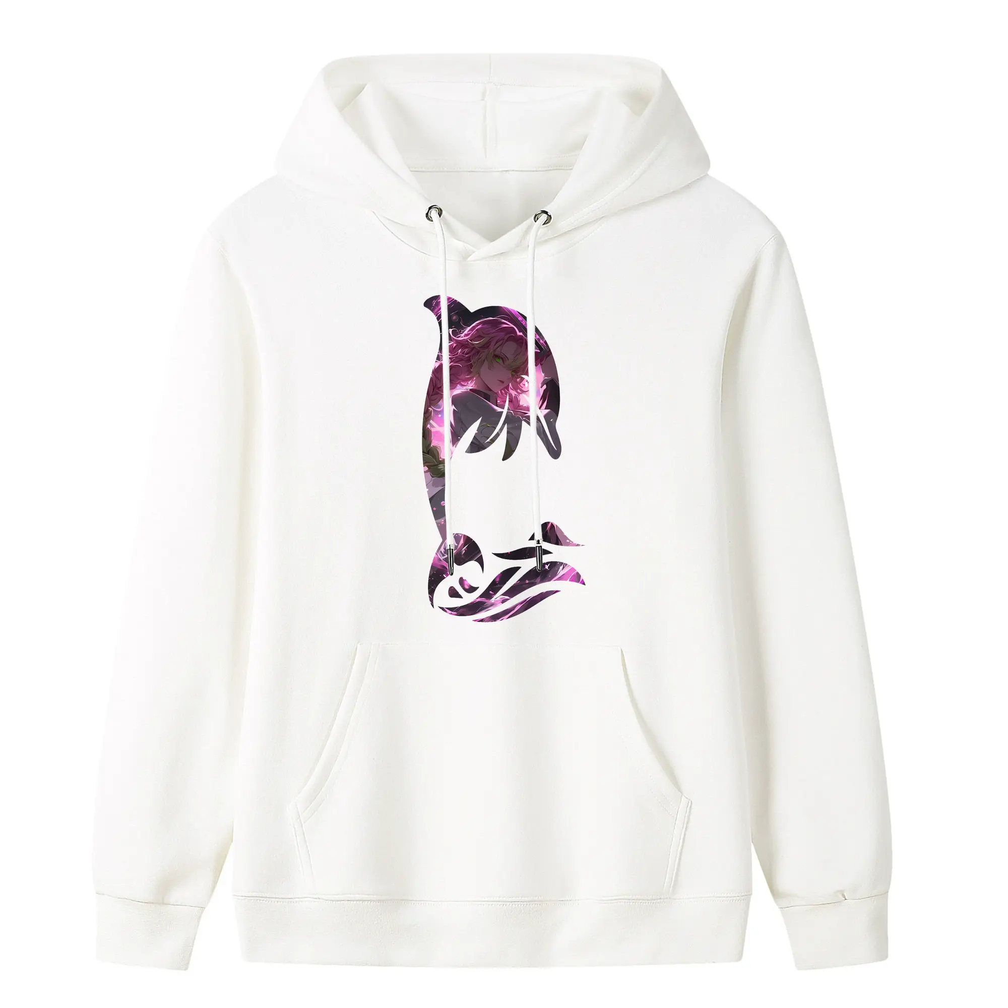 鬼滅の刃 グッズ,甘露寺 蜜璃 - キッズ フード付きパーカー ・ フロントプリント ・ ポリエステル100％ ・ 快適 通学 スポーツ 日常使い お散歩用