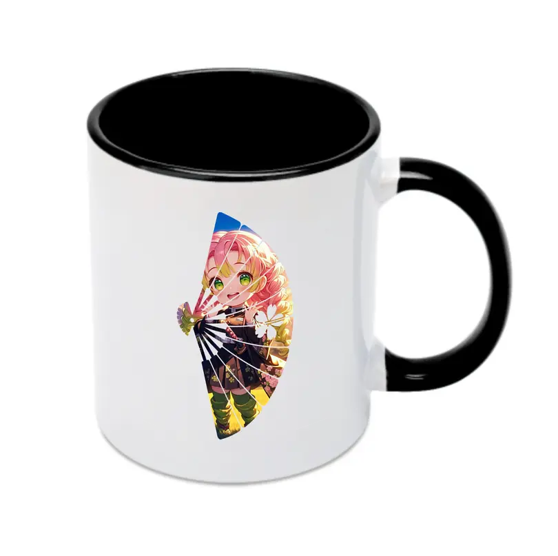 鬼滅の刃 グッズ,甘露寺 蜜璃 - カラフルマグカップ ・ 陶器 ・ 熱転写プリント ・ 鮮やかデザイン ・ 耐久性 高品質 ・ コーヒー お茶 ギフト用