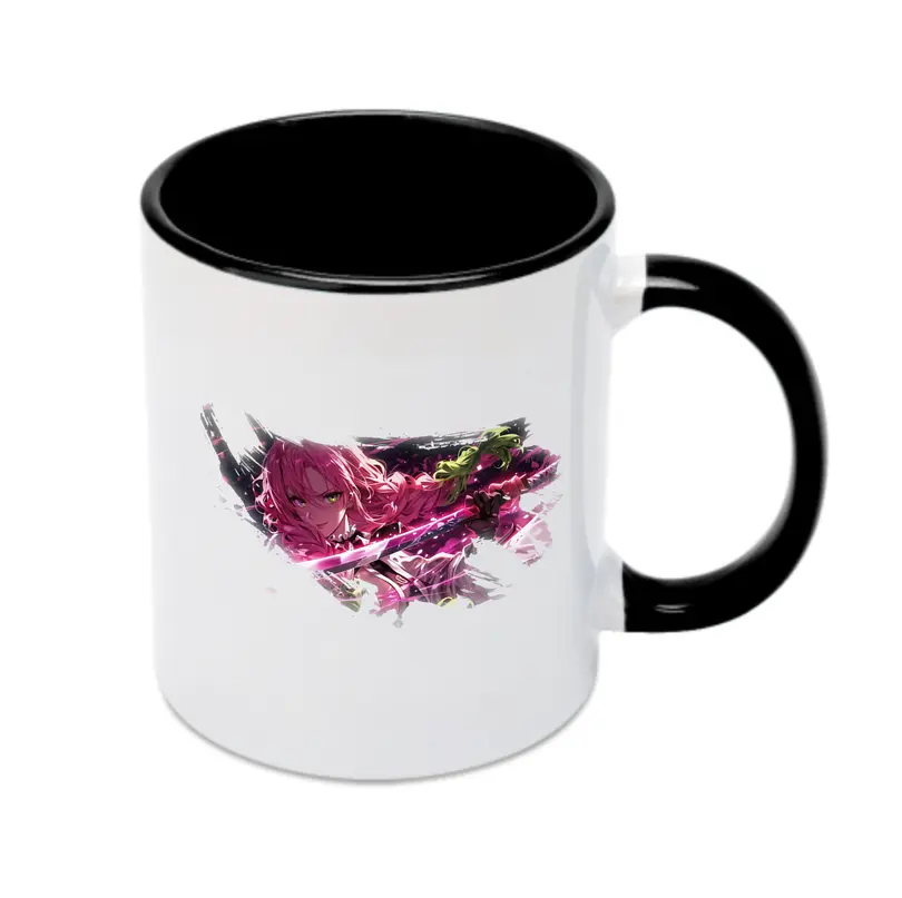 鬼滅の刃 グッズ,甘露寺 蜜璃 - カラフルマグカップ ・ 陶器 ・ 熱転写プリント ・ 鮮やかデザイン ・ 耐久性 高品質 ・ コーヒー お茶 ギフト用