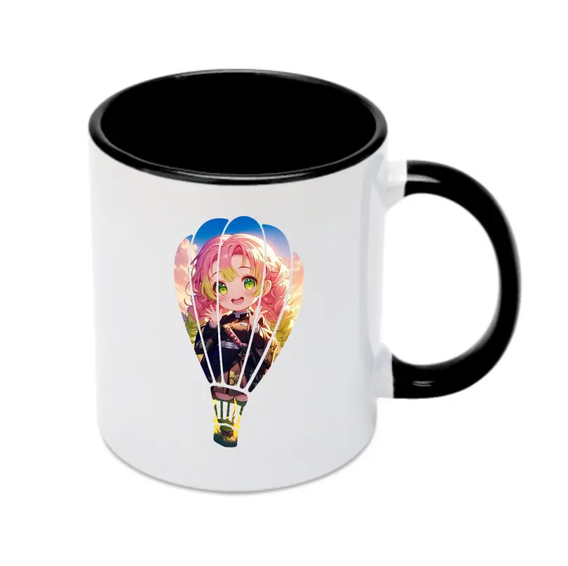 鬼滅の刃 グッズ,甘露寺 蜜璃 - カラフルマグカップ ・ 陶器 ・ 熱転写プリント ・ 鮮やかデザイン ・ 耐久性 高品質 ・ コーヒー お茶 ギフト用