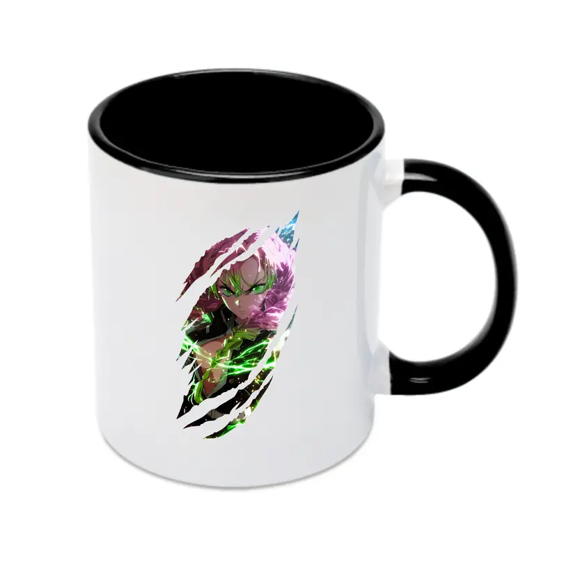 鬼滅の刃 グッズ,甘露寺 蜜璃 - カラフルマグカップ ・ 陶器 ・ 熱転写プリント ・ 鮮やかデザイン ・ 耐久性 高品質 ・ コーヒー お茶 ギフト用