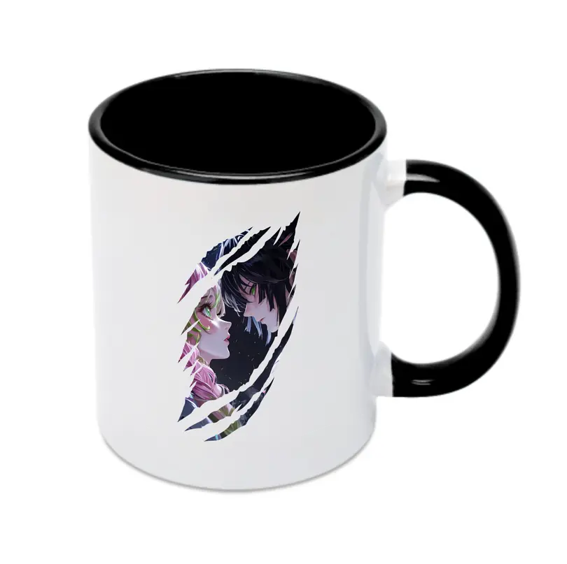 鬼滅の刃 グッズ,甘露寺 蜜璃 - カラフルマグカップ ・ 陶器 ・ 熱転写プリント ・ 鮮やかデザイン ・ 耐久性 高品質 ・ コーヒー お茶 ギフト用