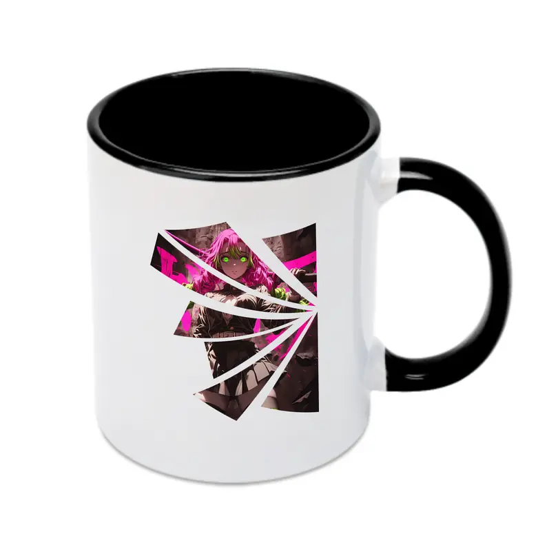 鬼滅の刃 グッズ,甘露寺 蜜璃 - カラフルマグカップ ・ 陶器 ・ 熱転写プリント ・ 鮮やかデザイン ・ 耐久性 高品質 ・ コーヒー お茶 ギフト用