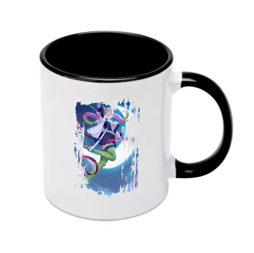 鬼滅の刃 グッズ,甘露寺 蜜璃 - カラフルマグカップ ・ 陶器 ・ 熱転写プリント ・ 鮮やかデザイン ・ 耐久性 高品質 ・ コーヒー お茶 ギフト用