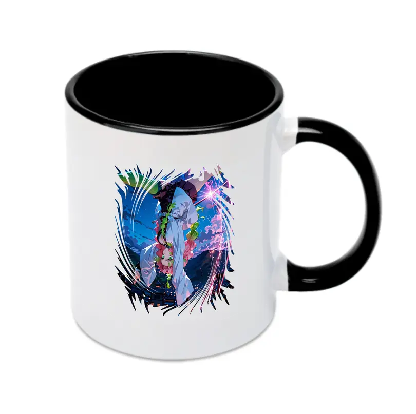 鬼滅の刃 グッズ,甘露寺 蜜璃 - カラフルマグカップ ・ 陶器 ・ 熱転写プリント ・ 鮮やかデザイン ・ 耐久性 高品質 ・ コーヒー お茶 ギフト用