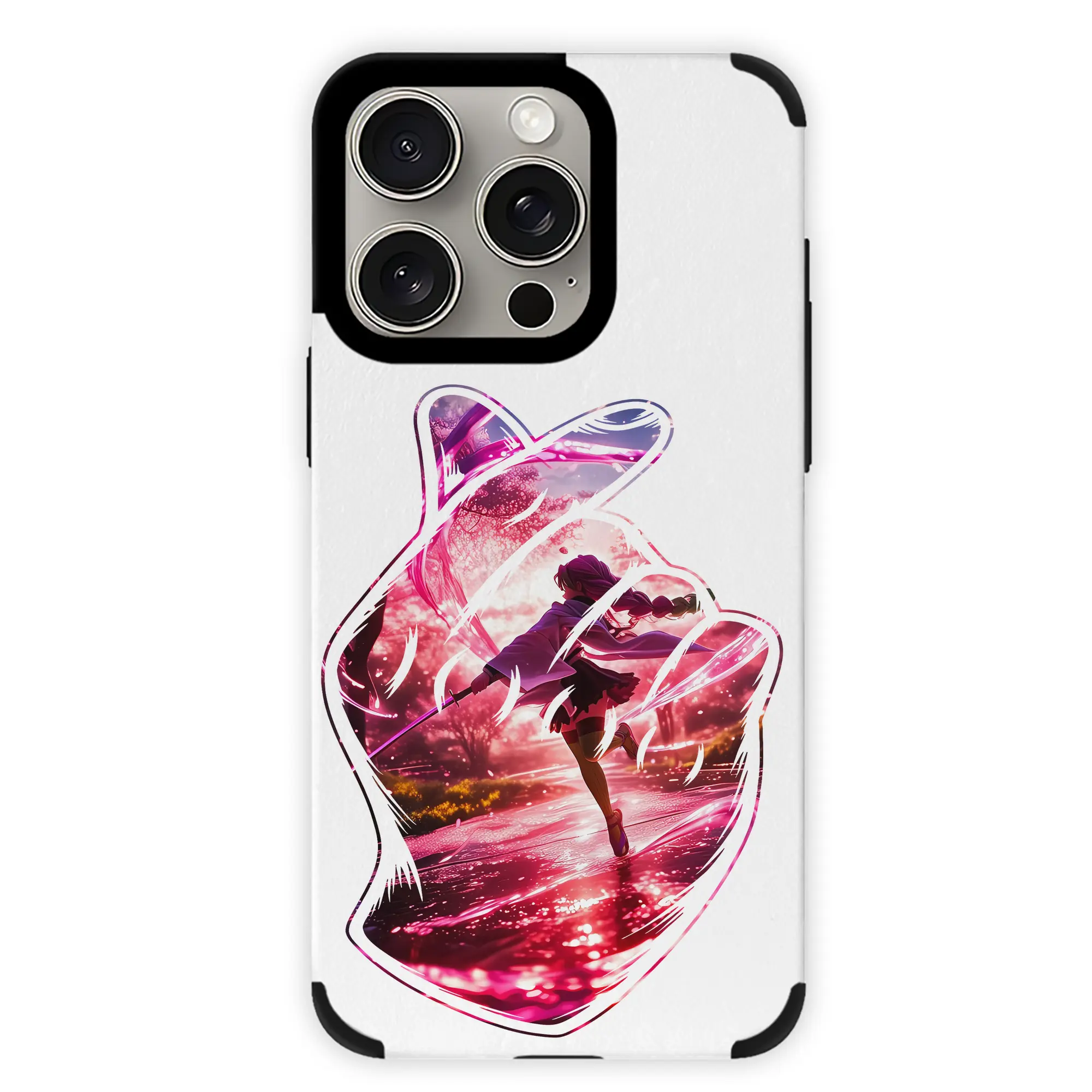 鬼滅の刃 グッズ,甘露寺 蜜璃 - IPhone15ProMax対応 ・ PUレザースマホケース ・ 耐衝撃 ・ 黄変防止 ・ 360度全面保護 ・ 柔らか手触り ・ 3D立体ボタン