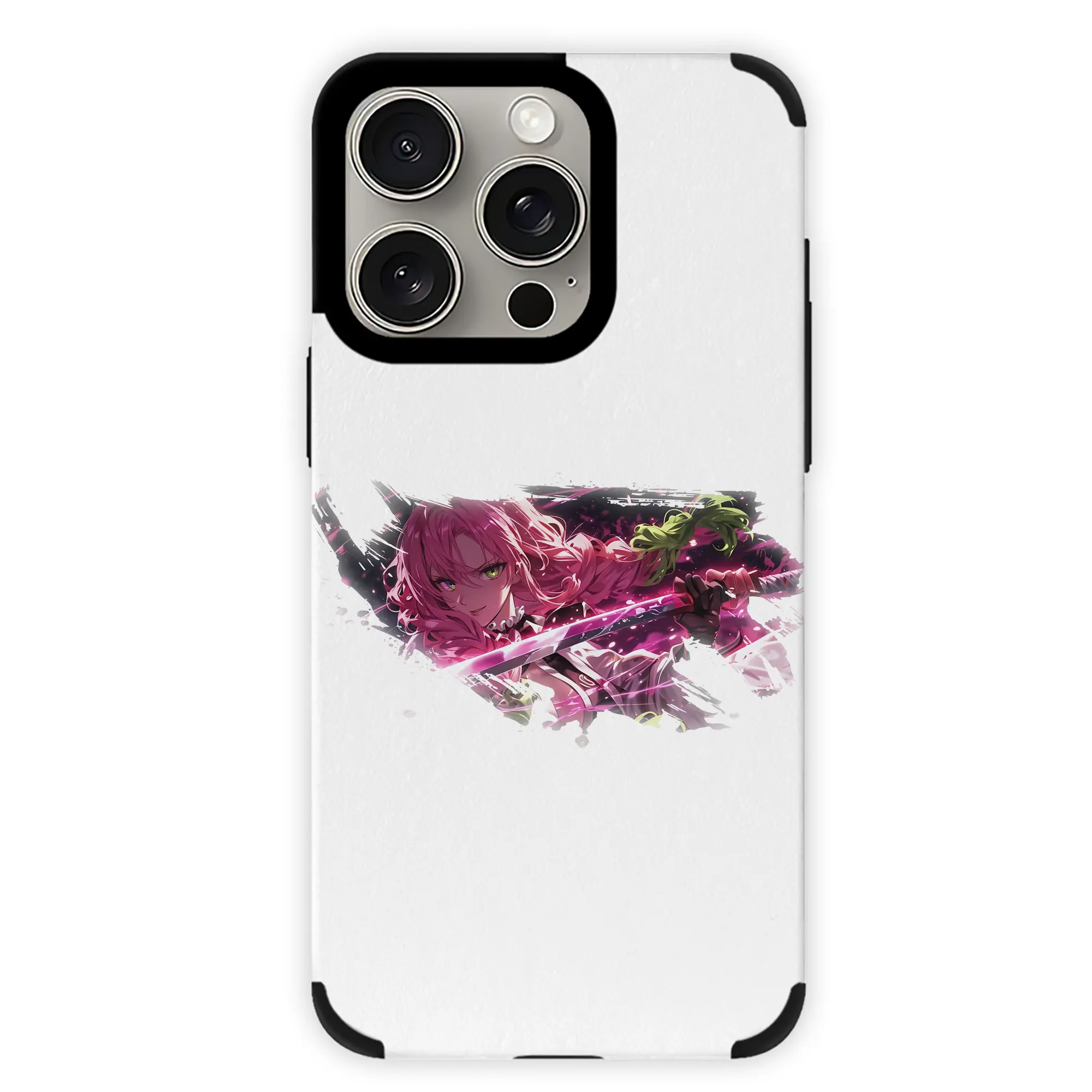 鬼滅の刃 グッズ,甘露寺 蜜璃 - IPhone15ProMax対応 ・ PUレザースマホケース ・ 耐衝撃 ・ 黄変防止 ・ 360度全面保護 ・ 柔らか手触り ・ 3D立体ボタン