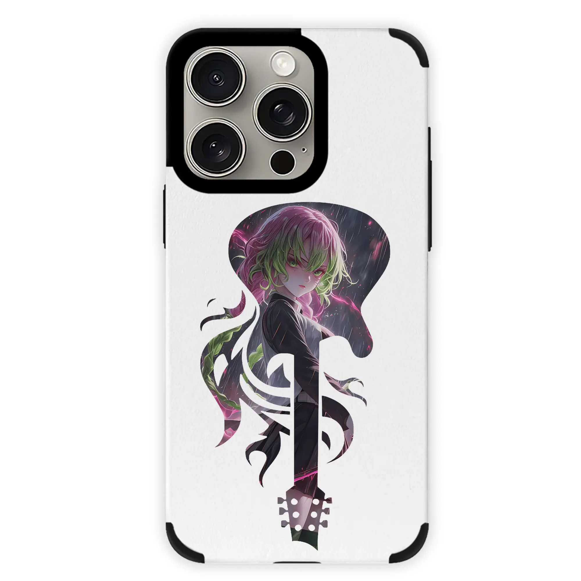 鬼滅の刃 グッズ,甘露寺 蜜璃 - IPhone15ProMax対応 ・ PUレザースマホケース ・ 耐衝撃 ・ 黄変防止 ・ 360度全面保護 ・ 柔らか手触り ・ 3D立体ボタン