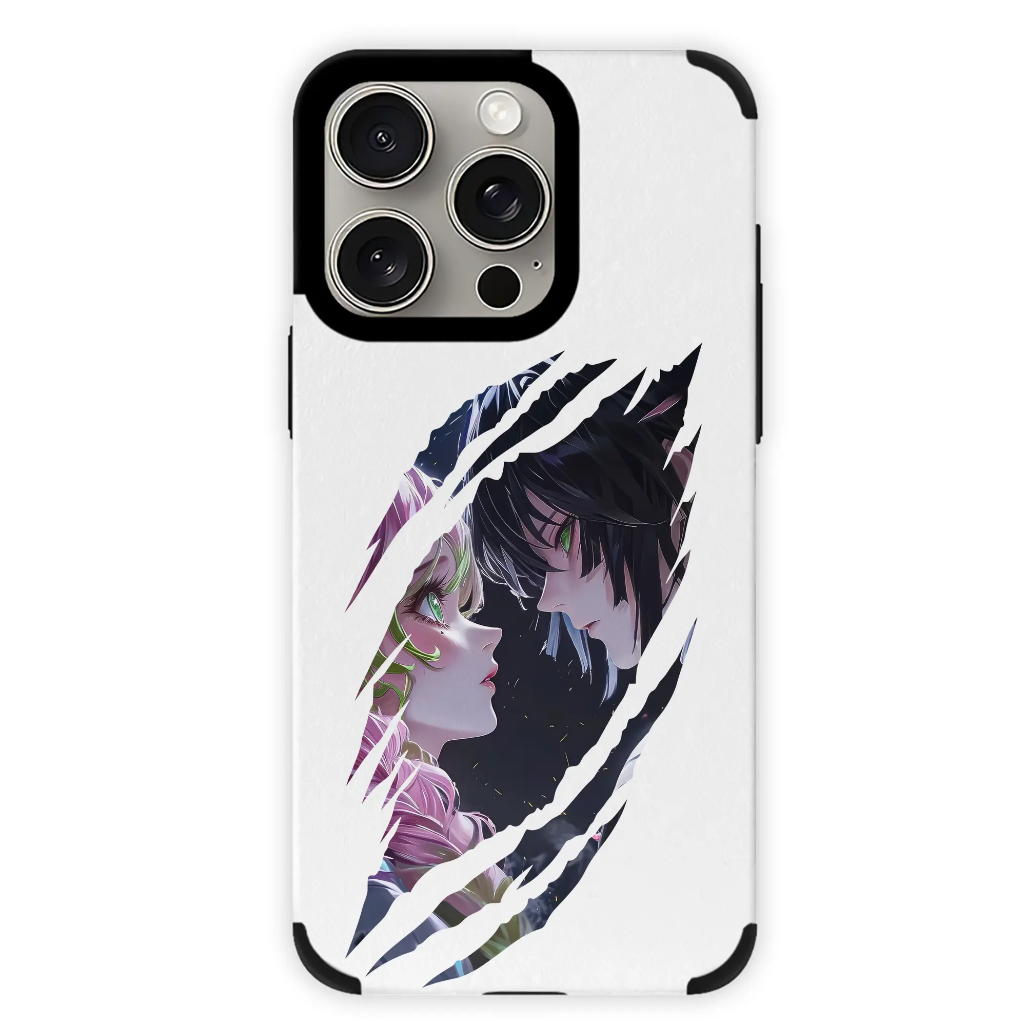 鬼滅の刃 グッズ,甘露寺 蜜璃 - IPhone15ProMax対応 ・ PUレザースマホケース ・ 耐衝撃 ・ 黄変防止 ・ 360度全面保護 ・ 柔らか手触り ・ 3D立体ボタン