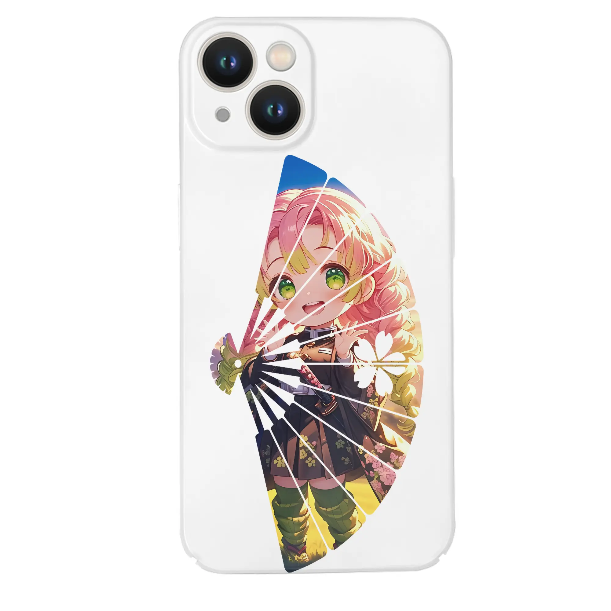 鬼滅の刃 グッズ,甘露寺 蜜璃 - IPhone 14シリーズ対応 ・ ハードケース ・ 衝撃吸収 ・ 360度密着 ・ カメラ保護 ・ 高品質プラスチック ・ 快適操作